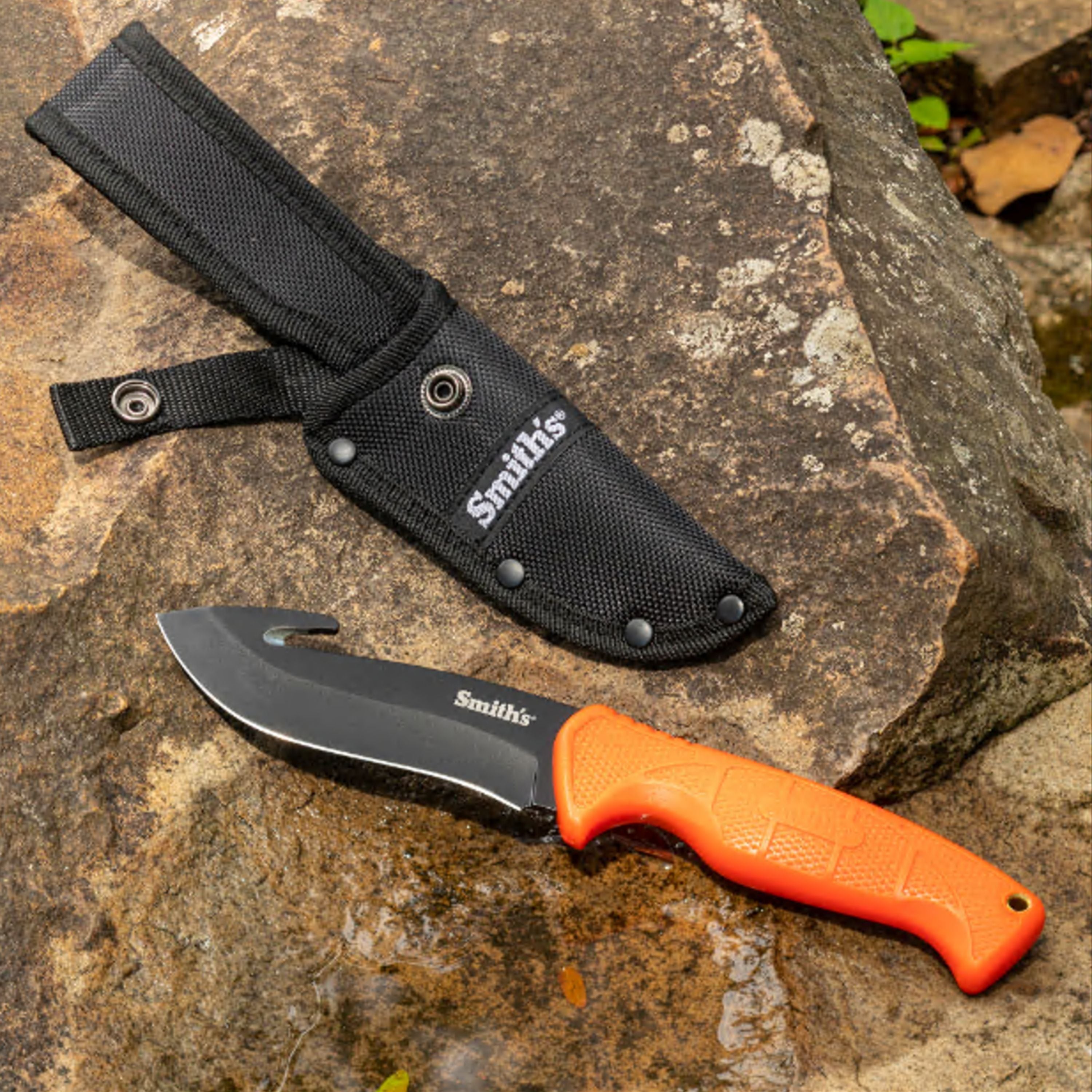 Edgesport fixed blade gut hook knive and sharpener combo