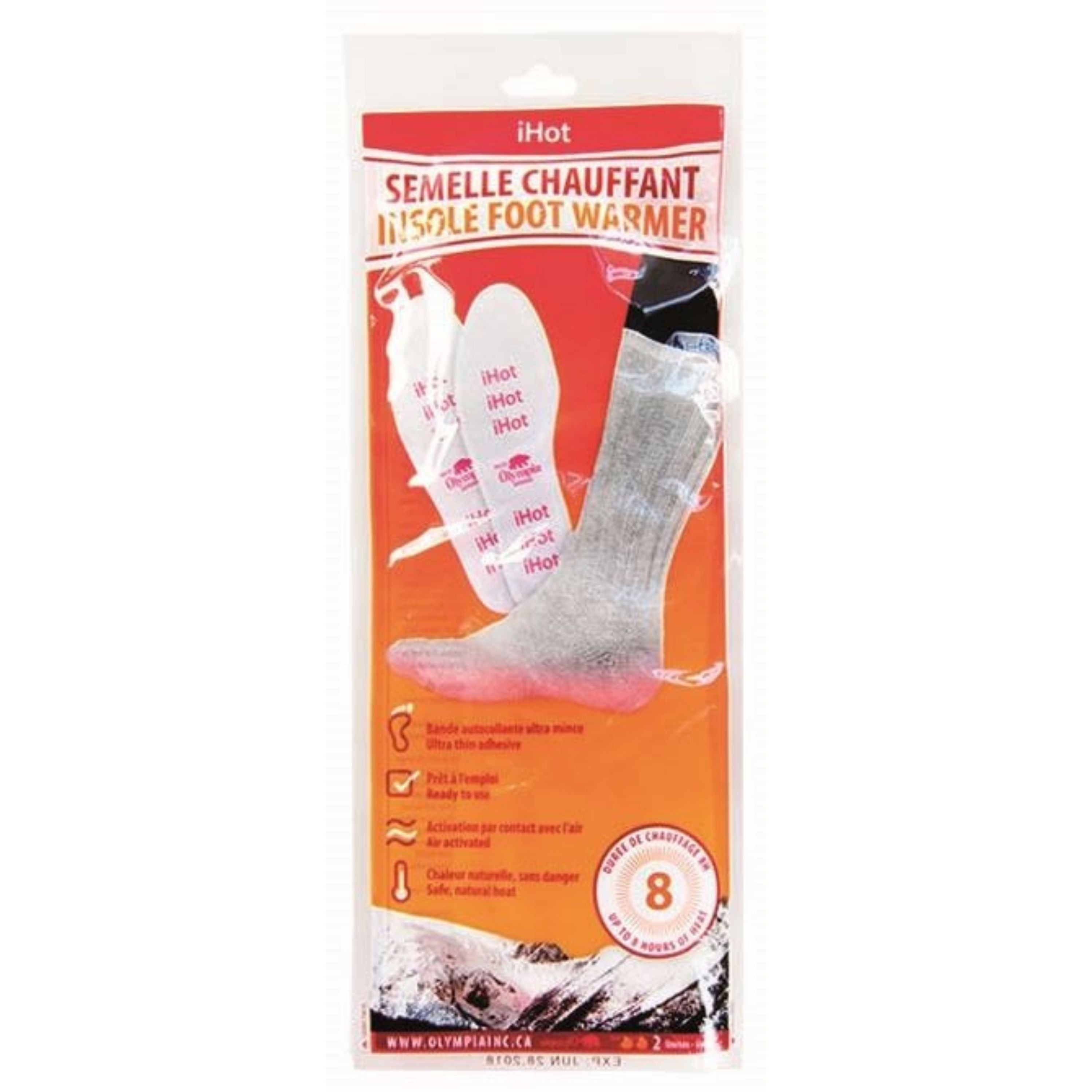 "ihot" Insole foot warmers - 2 soles/pkg