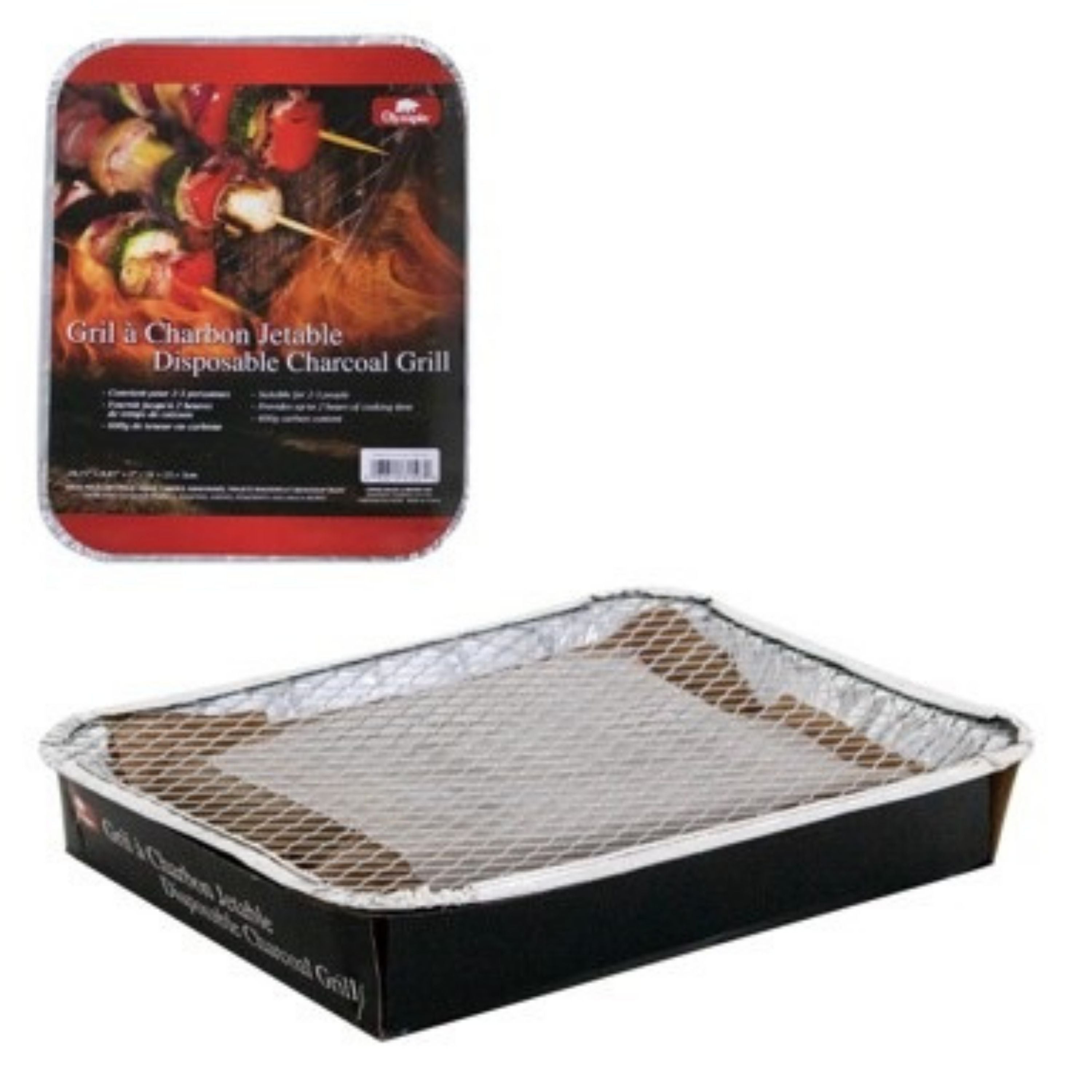 Disposable charcoal grill