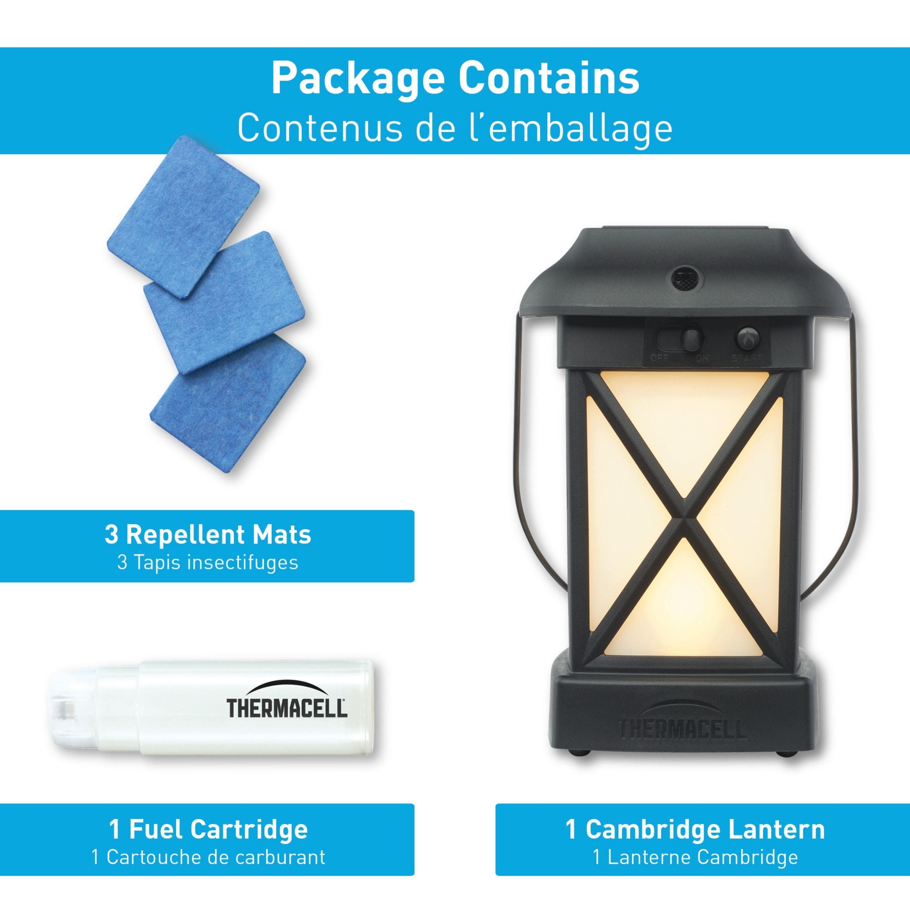 "Cambridge Patio Shield" lantern with mosquito repellent