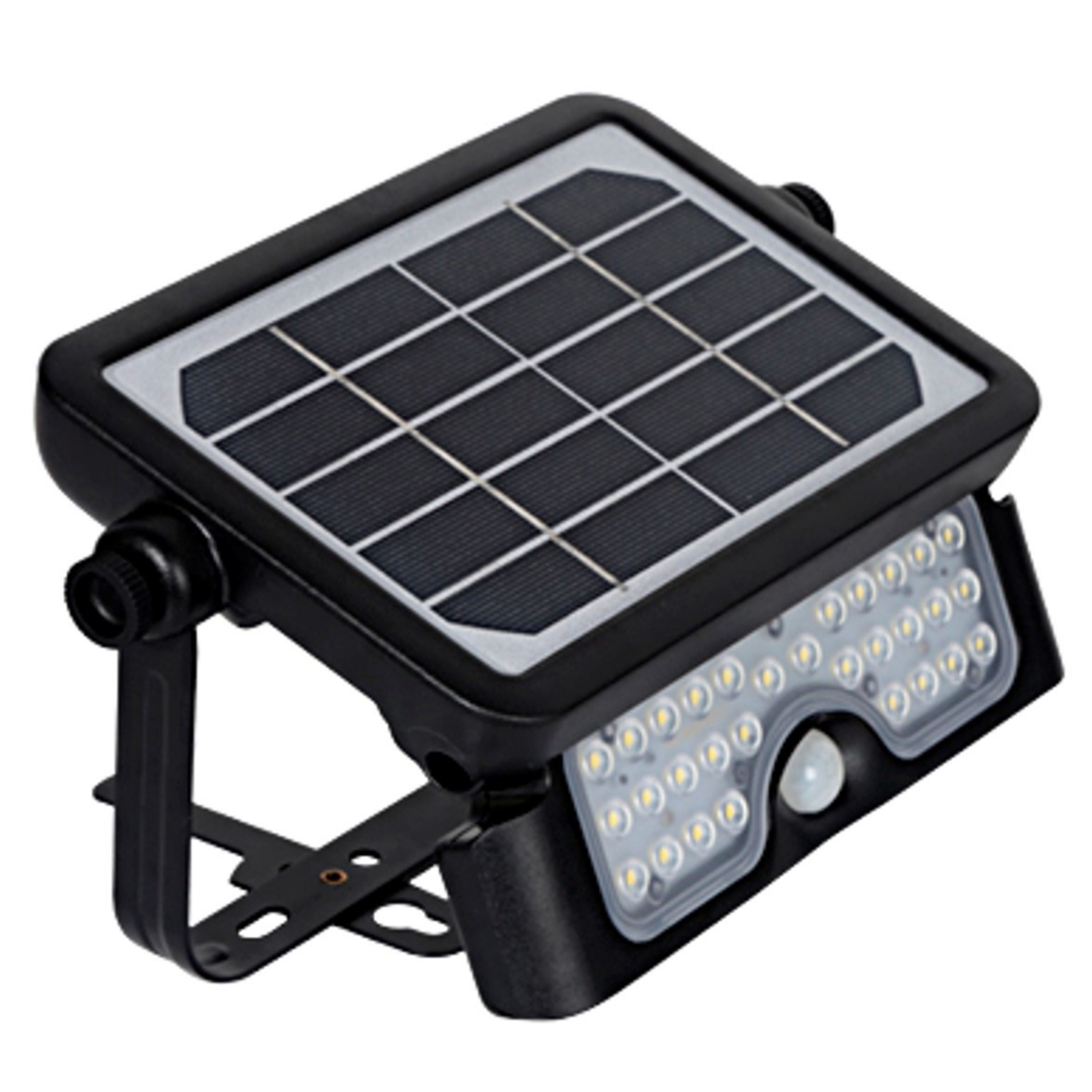 Solar night watch with movement detector