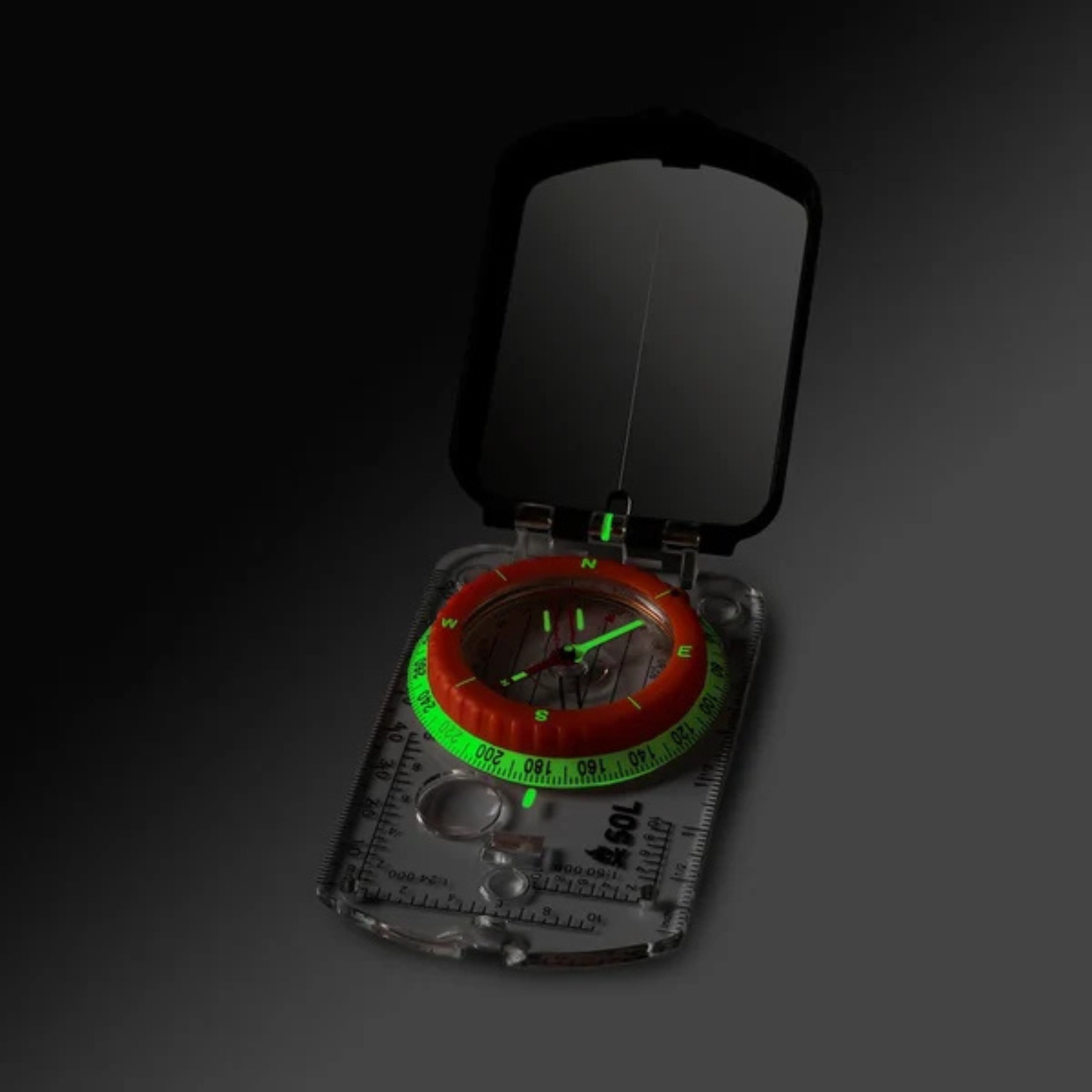 Boussole avec miroir