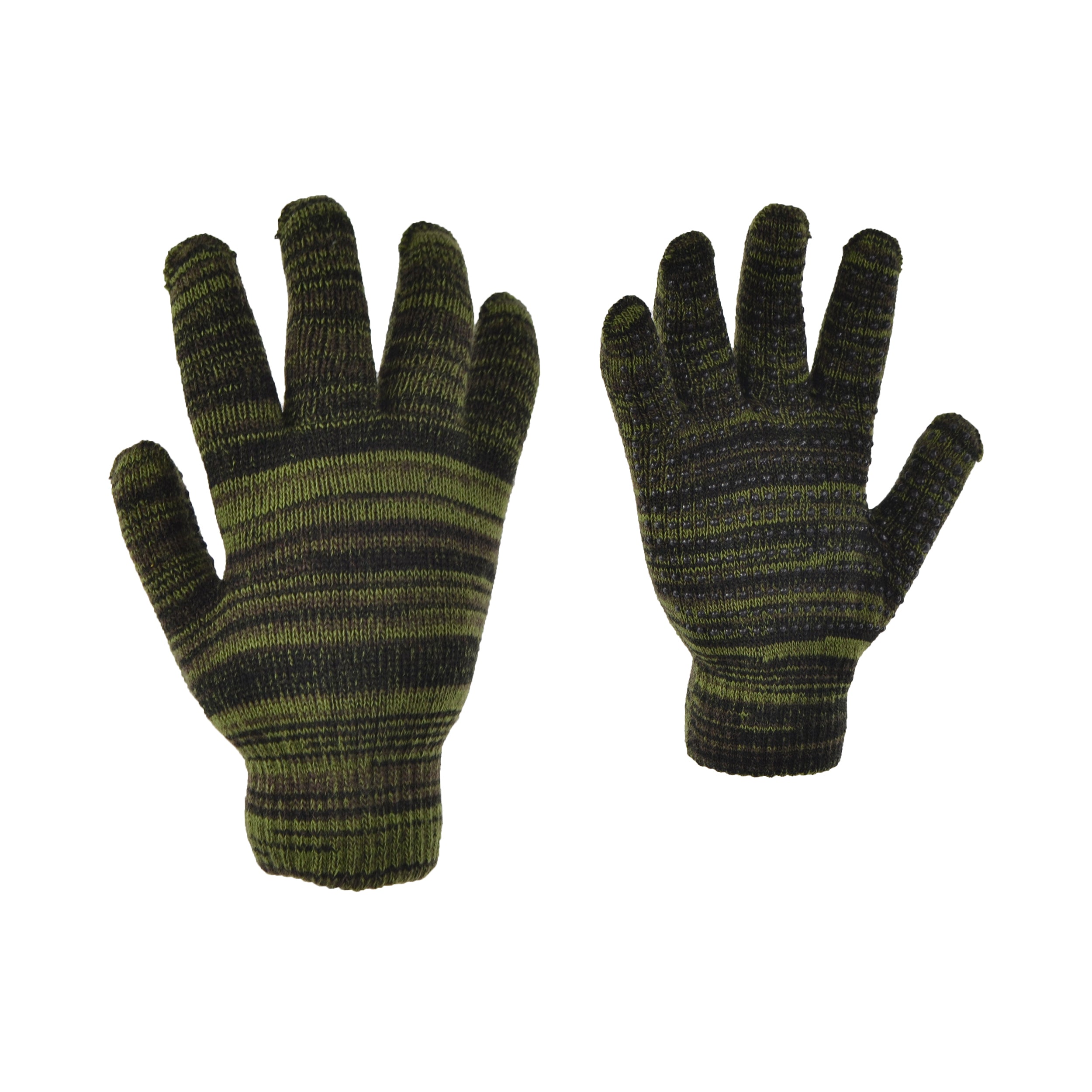 Gants en tricot doublés antidérapants - camo
