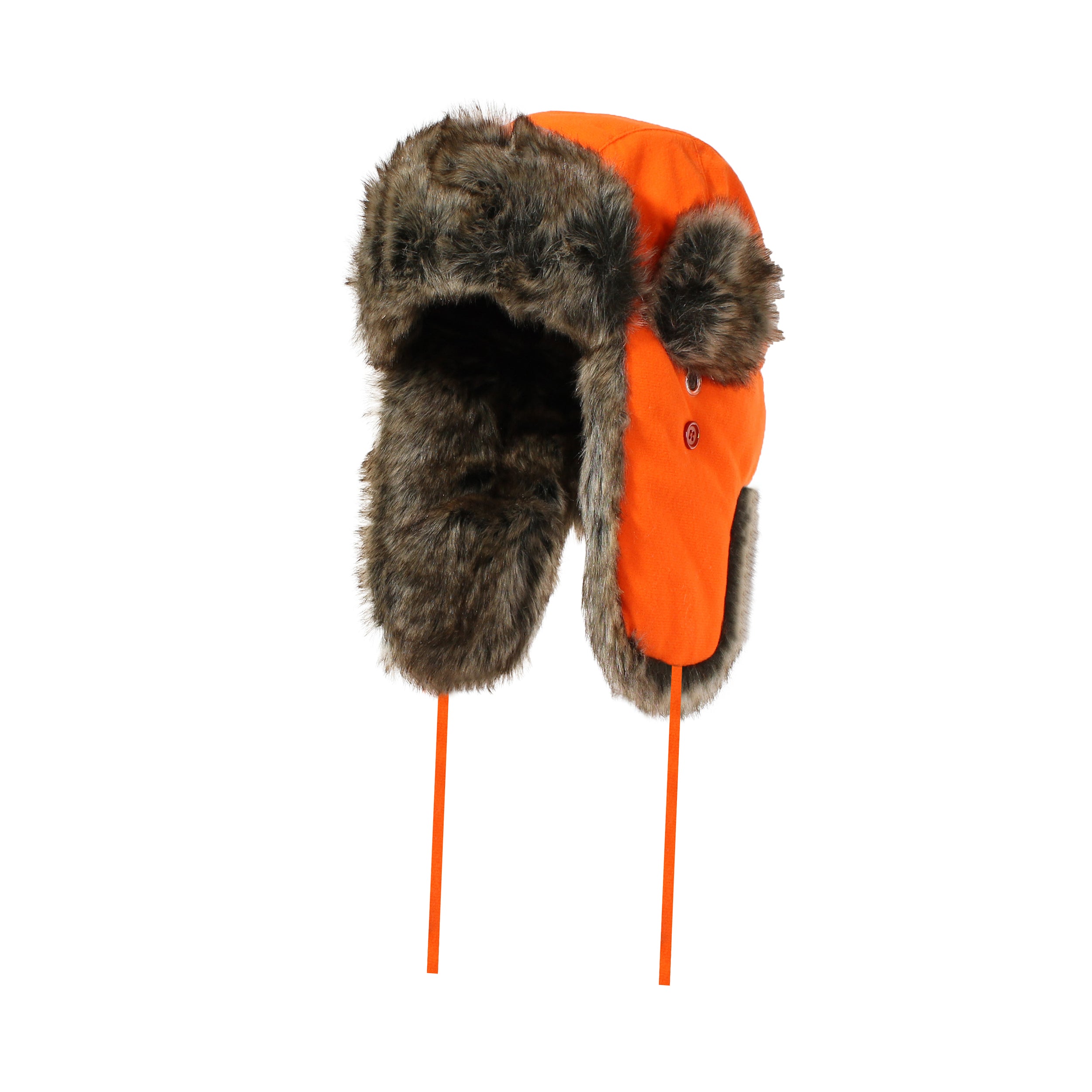 Chapeau aviateur orange