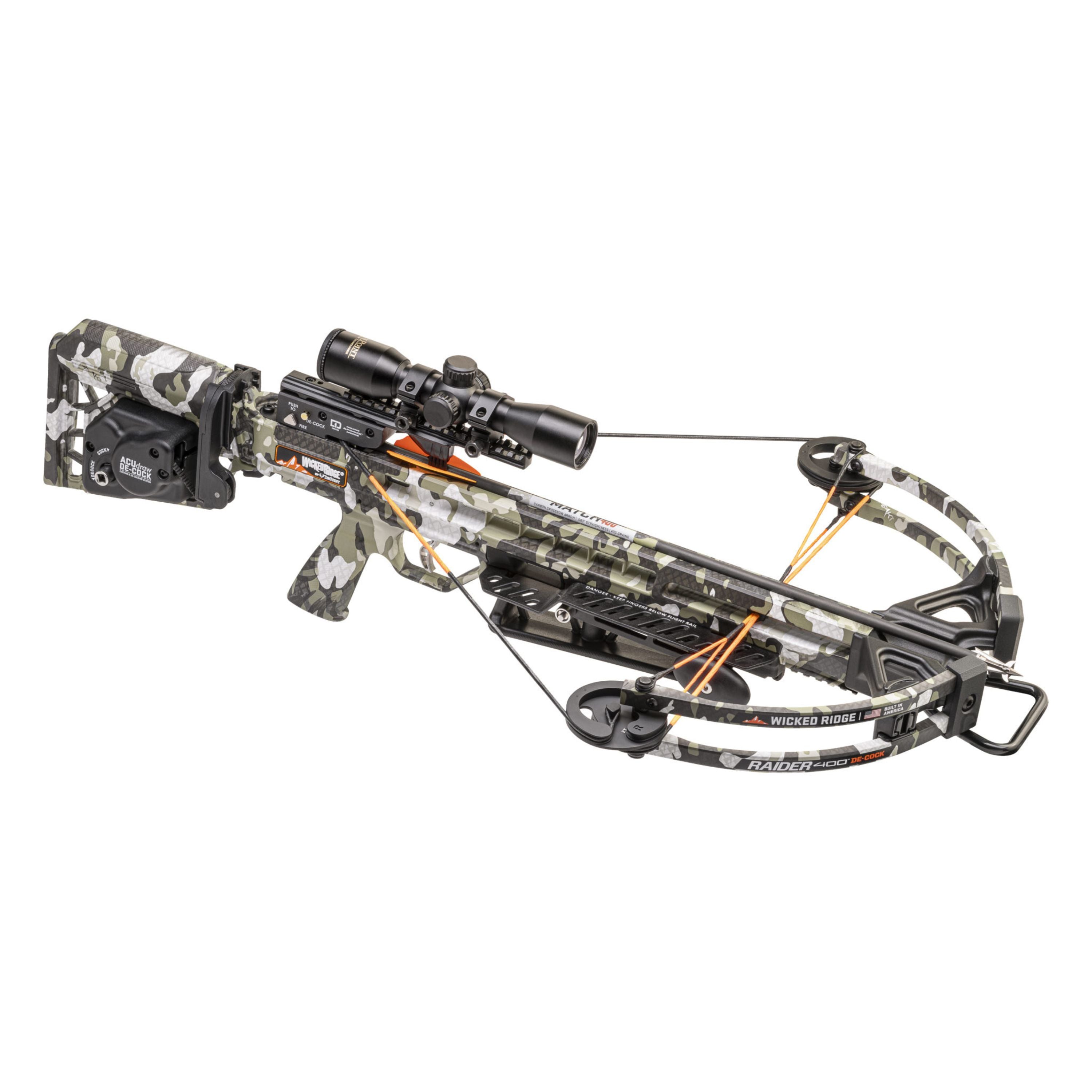Raider 400 De-cock crossbow with acudraw and scope — Groupe Pronature
