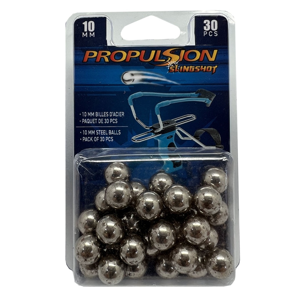 Billes d'acier 10 mm pour fronde - 30/pqt — Groupe Pronature