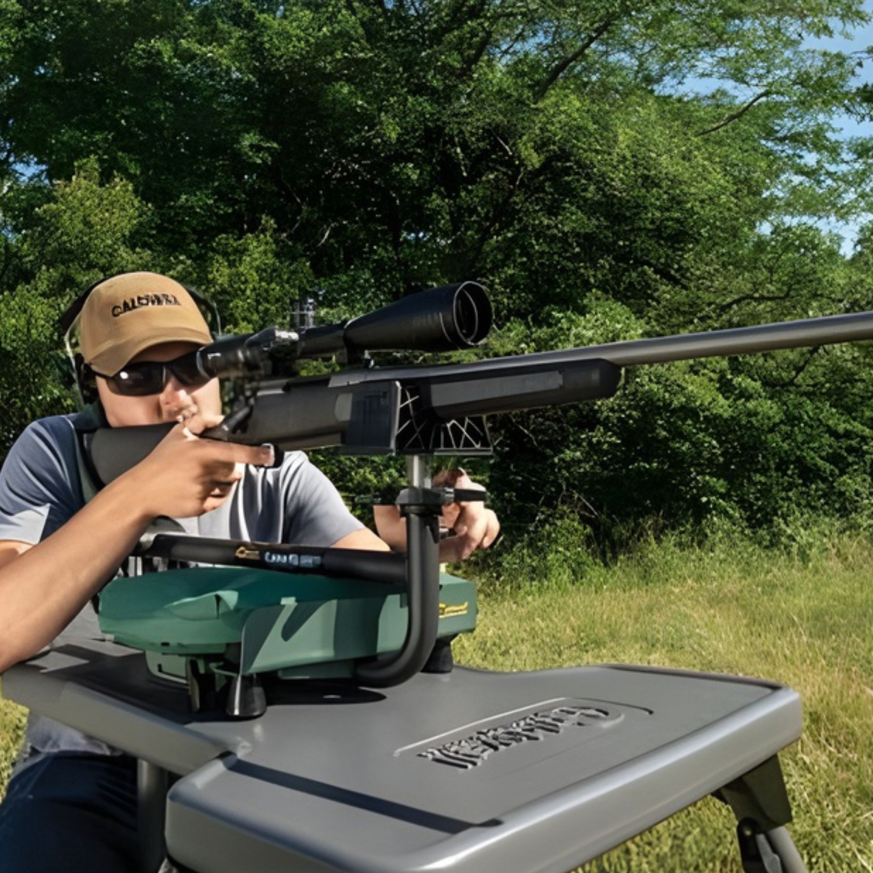 "Lead Sled 3" Shooting rest + electronic earmuffs
