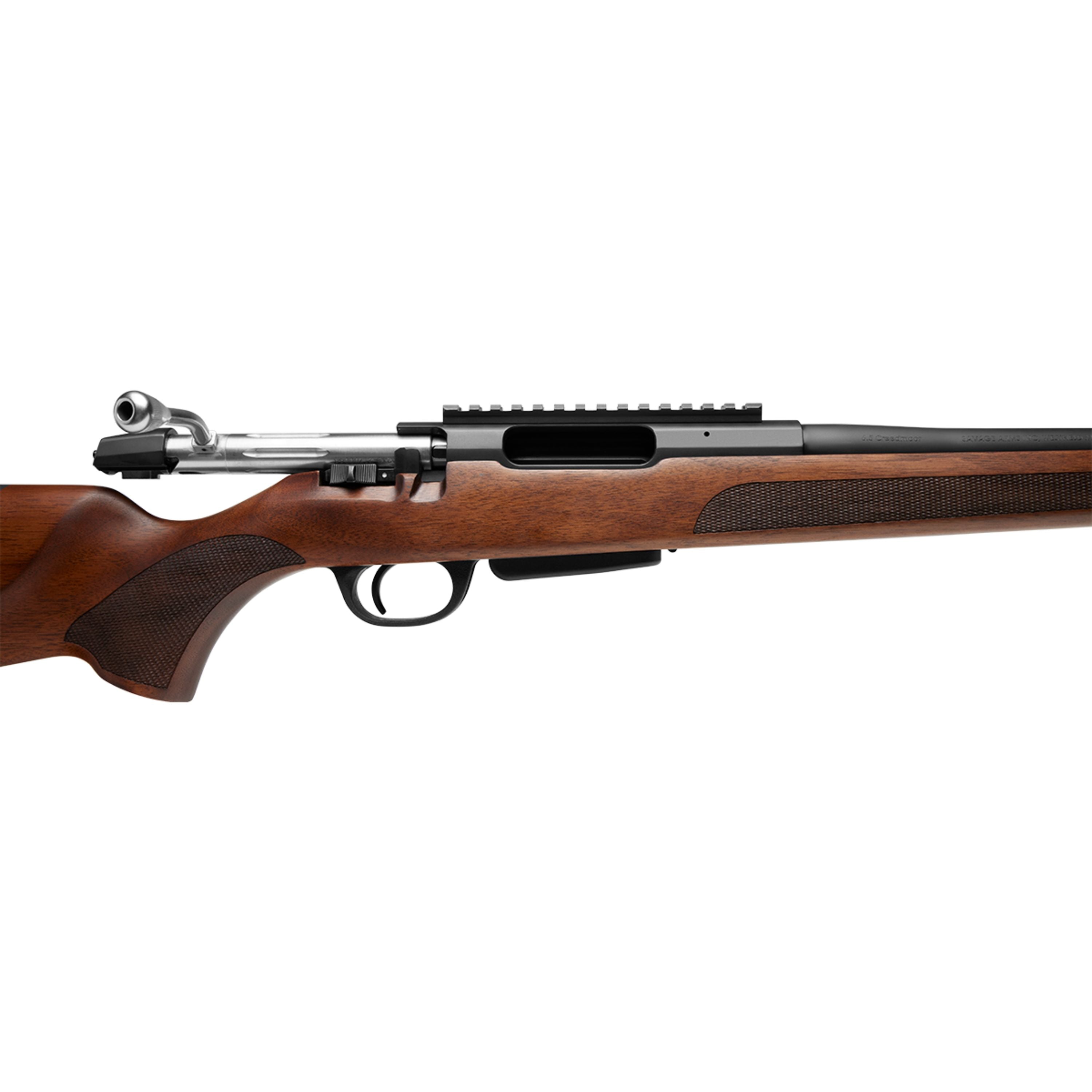 Walnut "Stevens Serie 334" Bolt action rifle cal. 308 WIN with Buckner scope