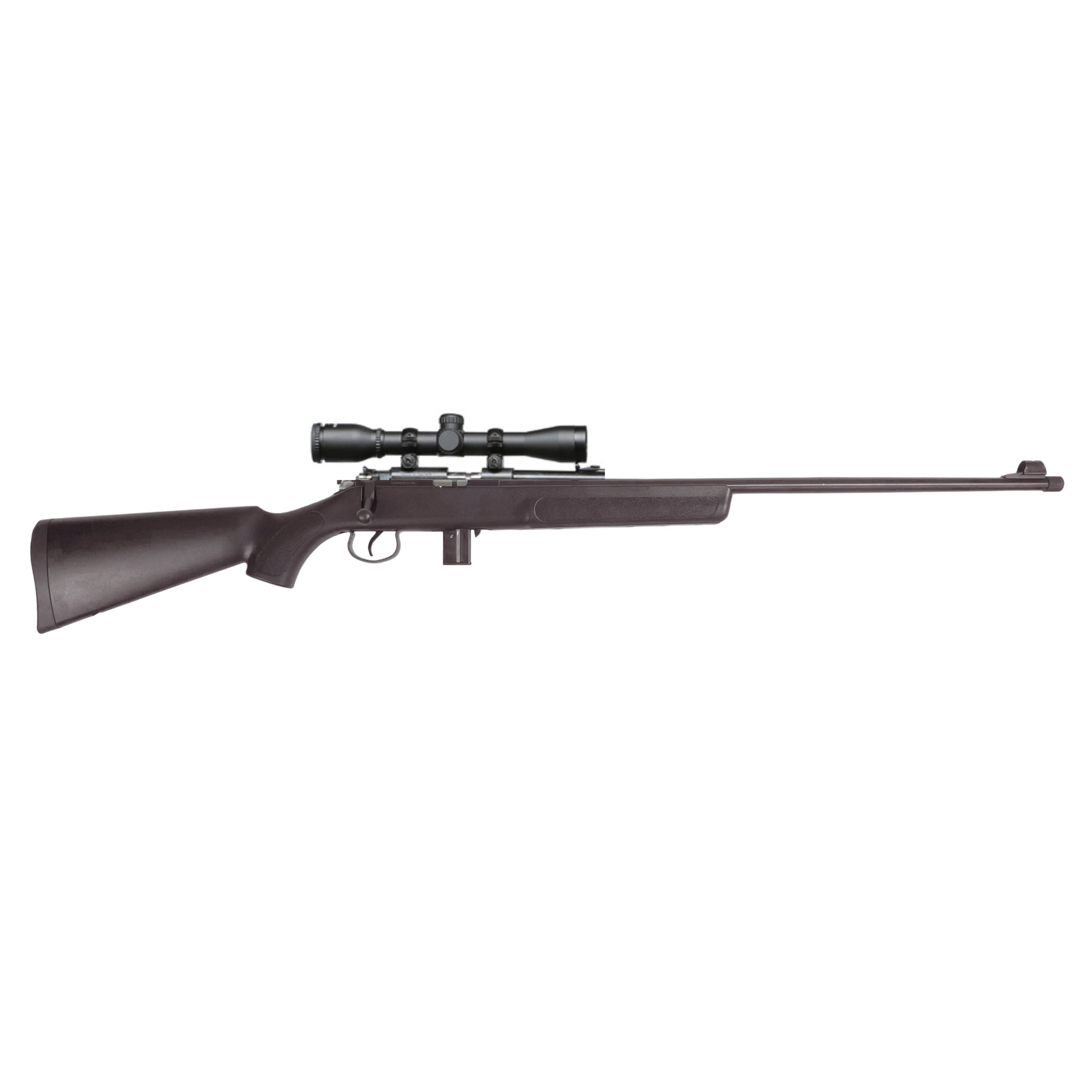.22 LR bolt action rifle with scope