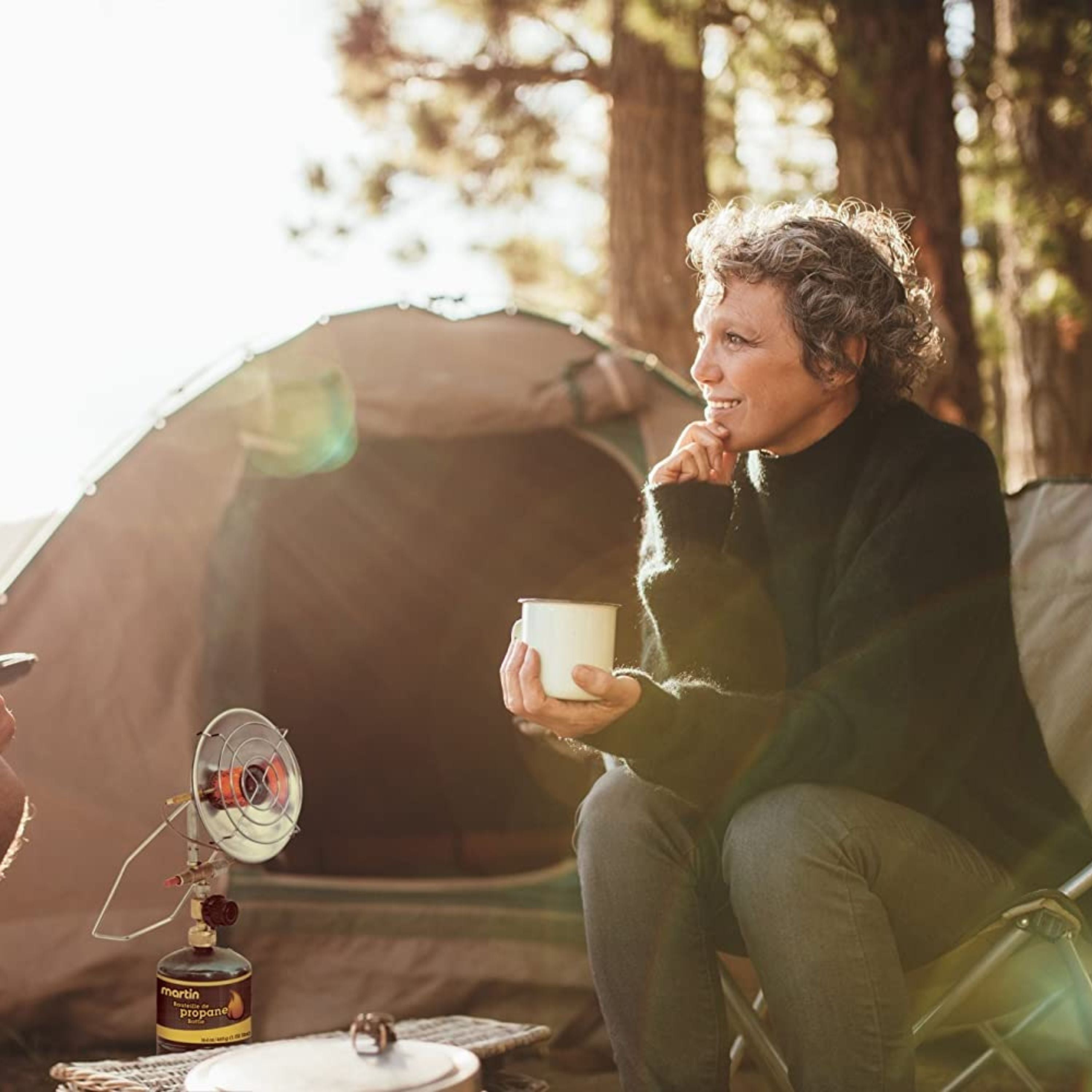 Propane parabolic heater