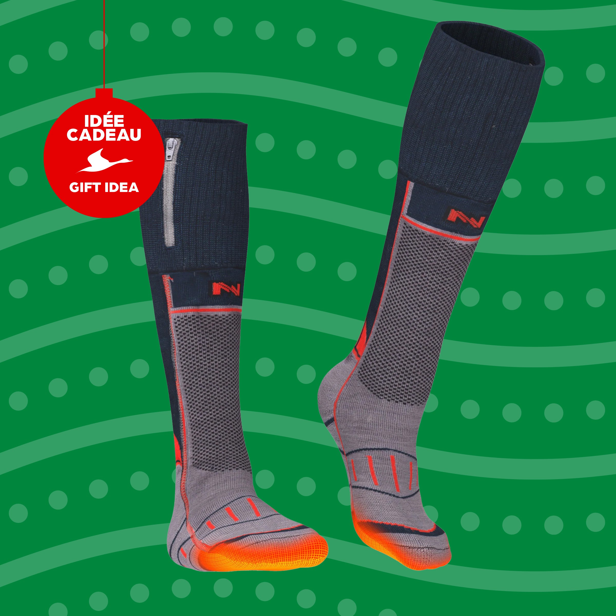 Chaussettes chauffantes laines mélangées - Unisexe