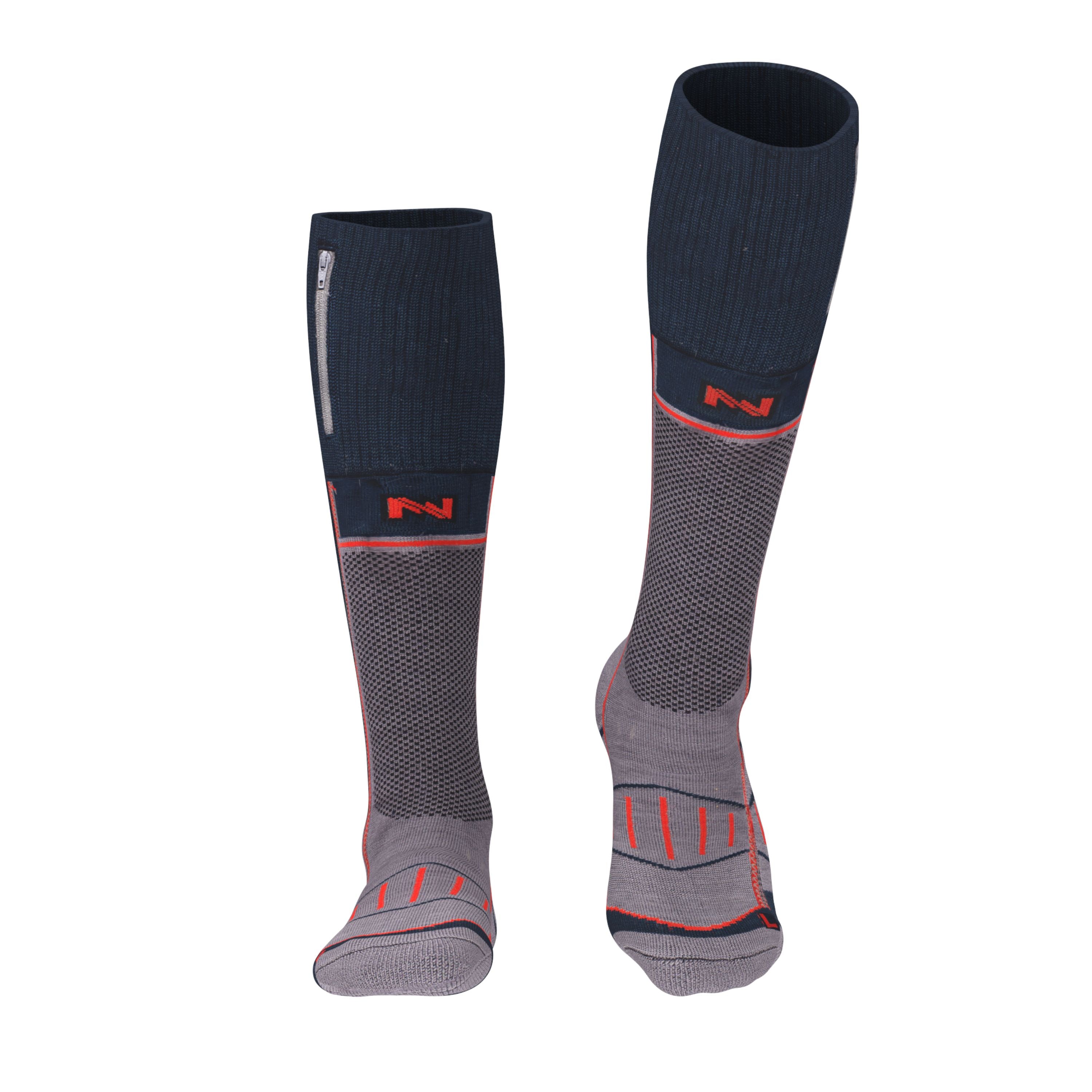 Wool-blend heated socks - Unisex