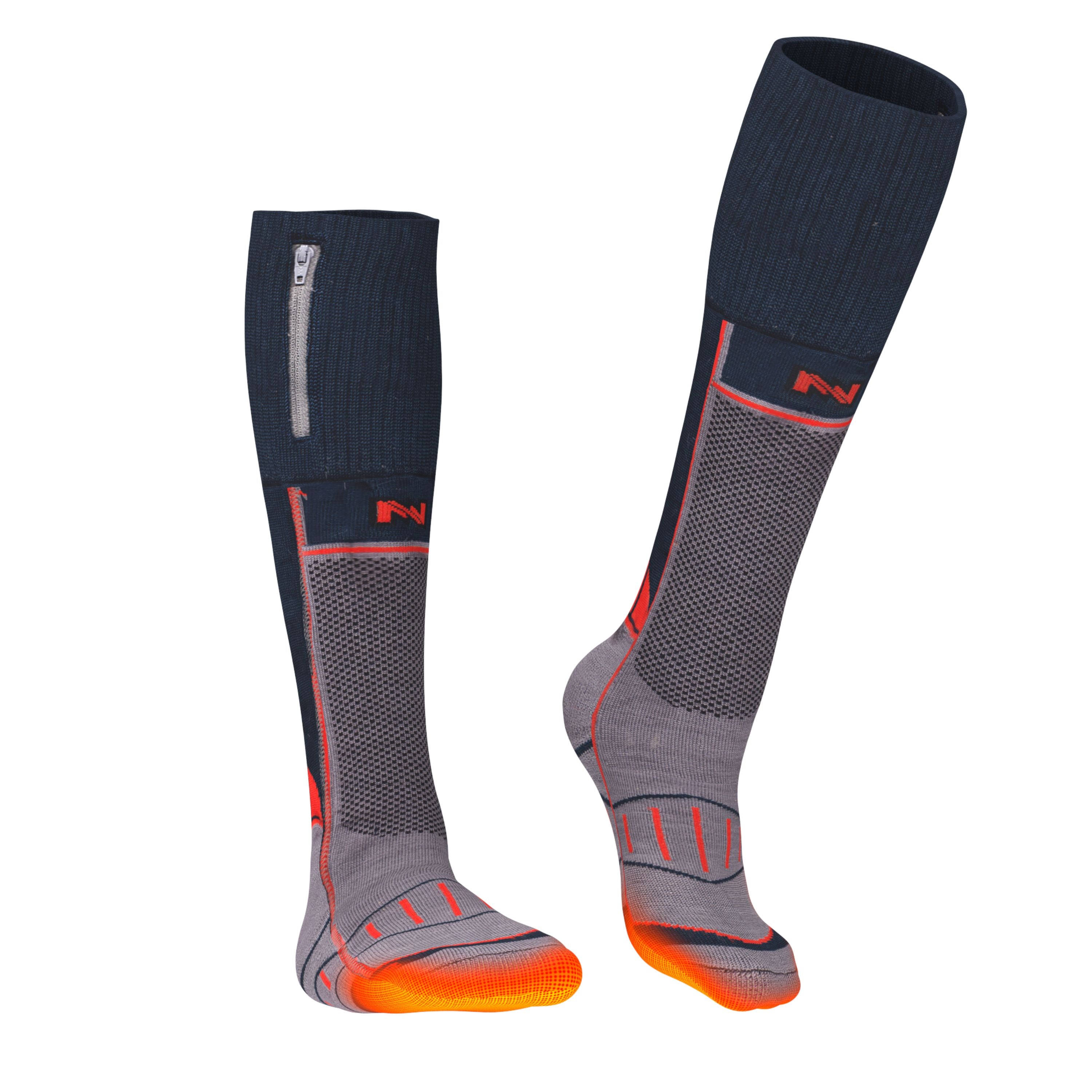 Wool-blend heated socks - Unisex