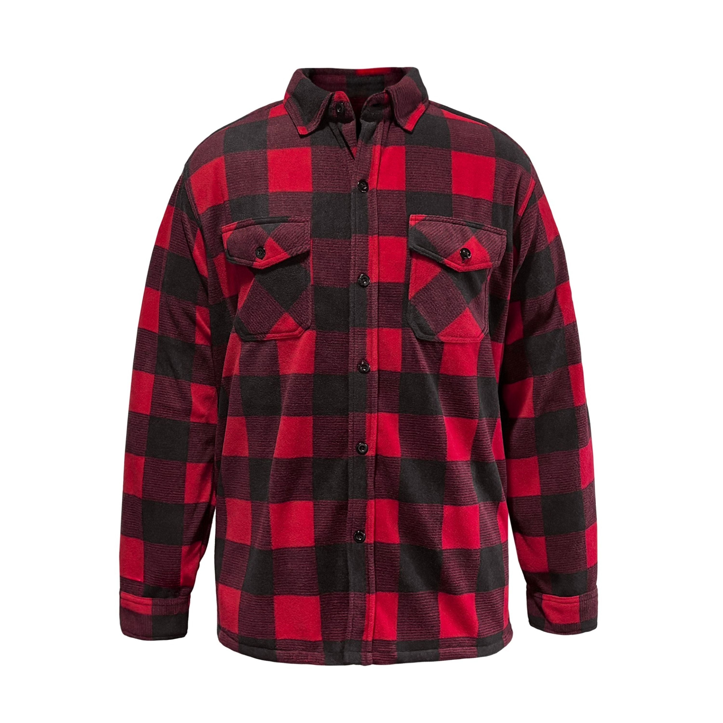 Chemise à carreaux en polar "Timber" - Homme