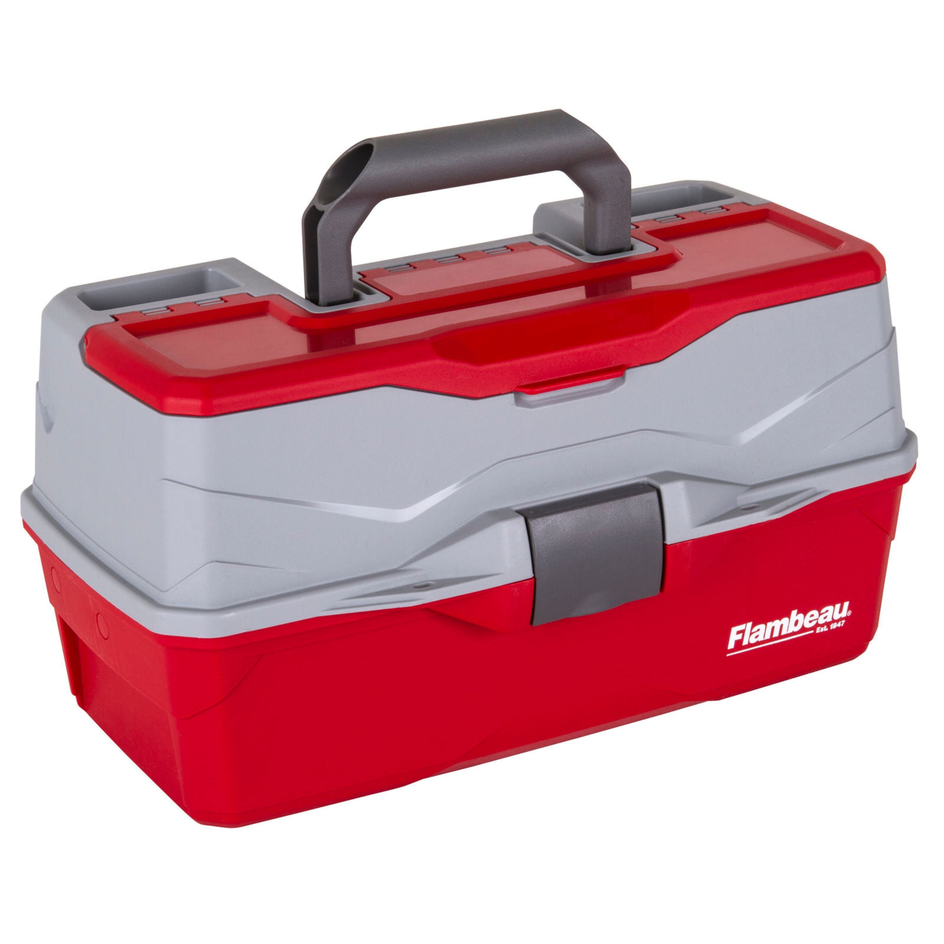 Coffre de pêche 3 plateaux - Rouge