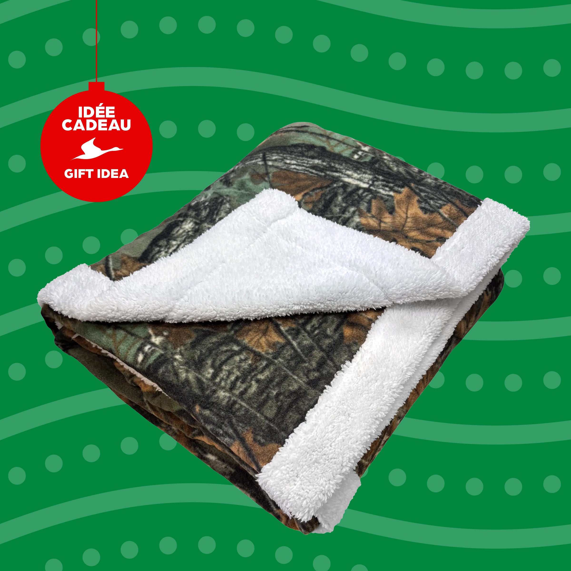 "Forest" Blanket - Sherpa Lining