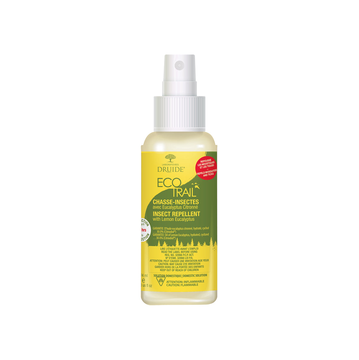 "Écotrail" Insect repellent - Lemon eucalyptus - 74ml