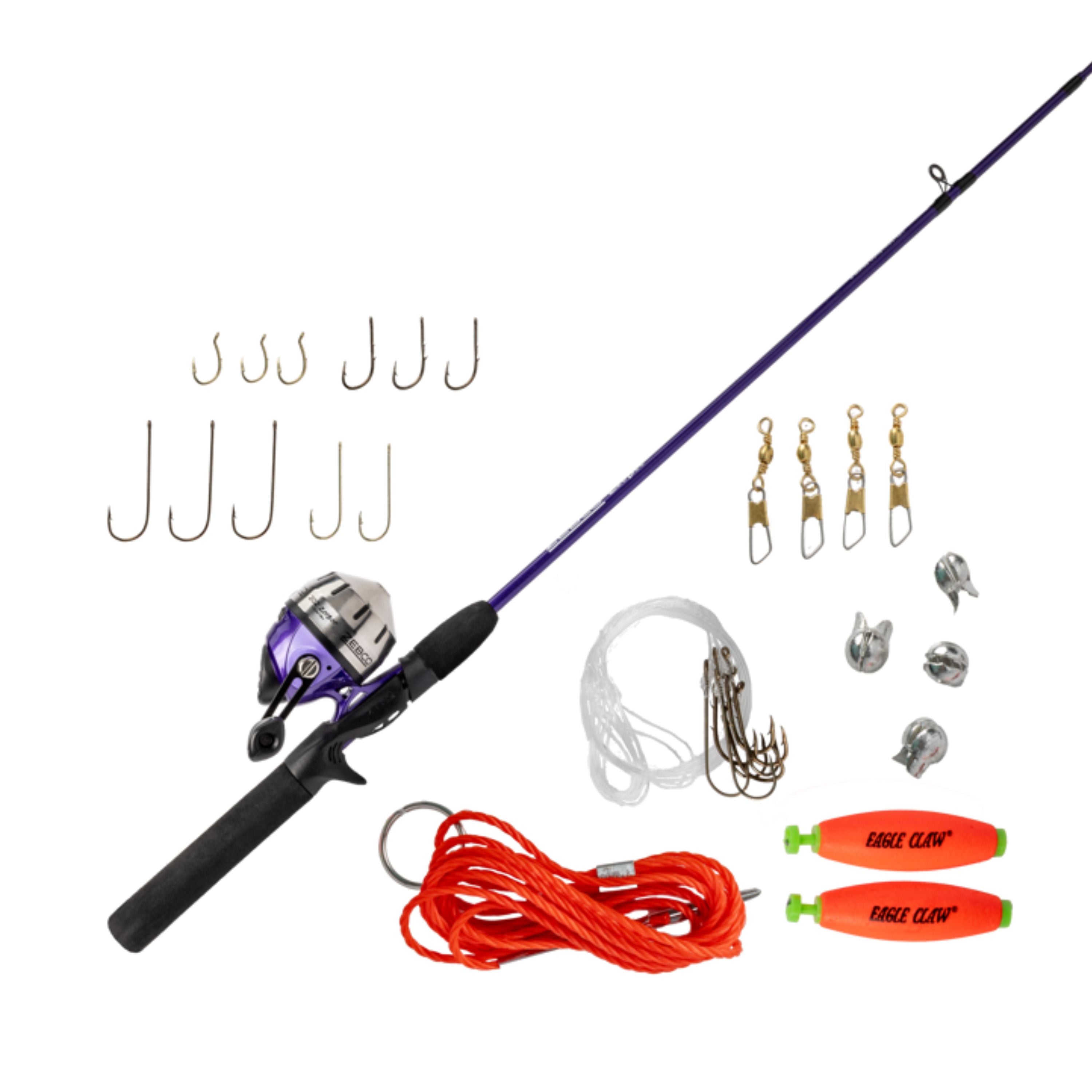 Ensemble à moulinet fermé "202 Zeebee" 5'6" ML avec ensemble "Eagle Claw"