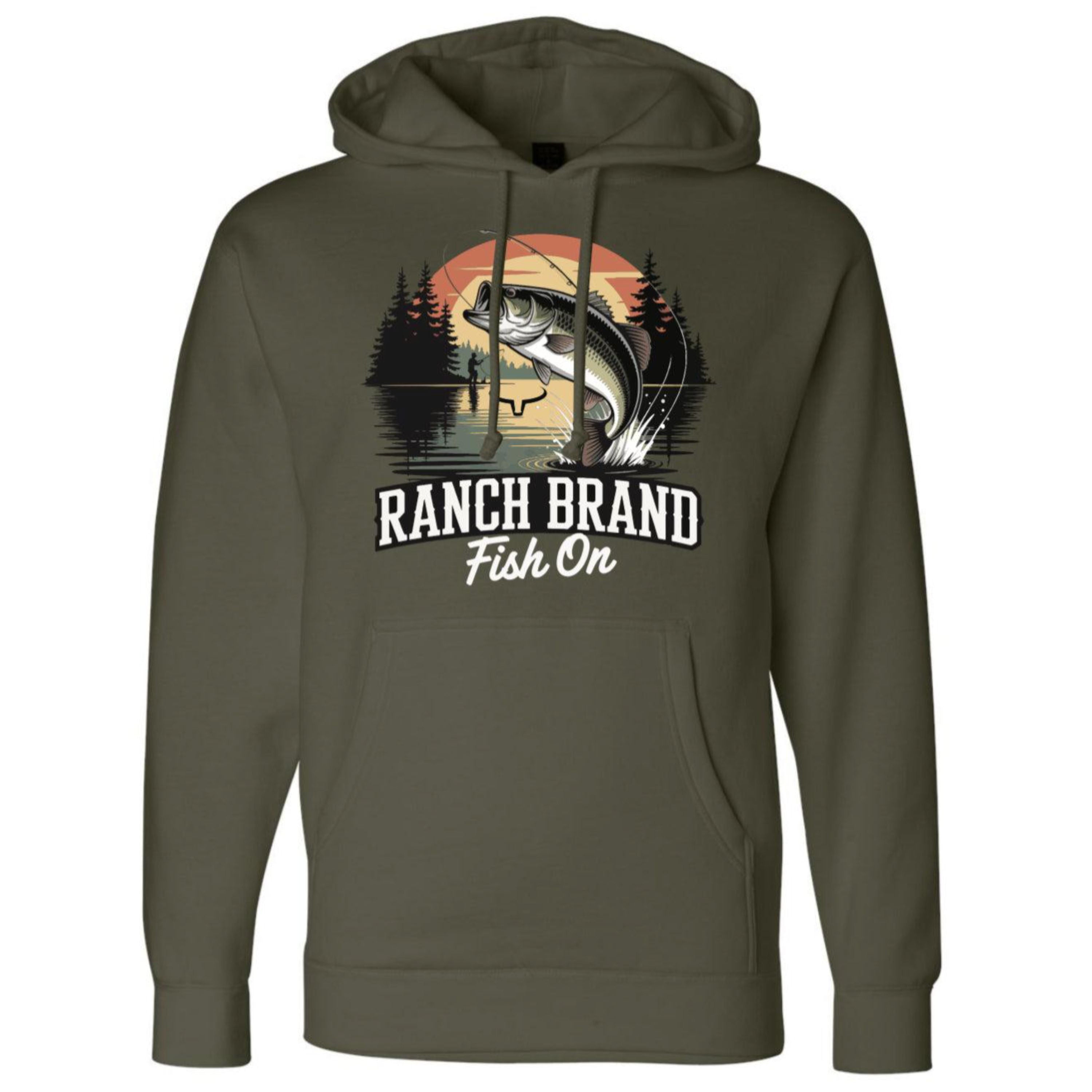 Chandail à capuchon "Fish On 2" - Unisexe