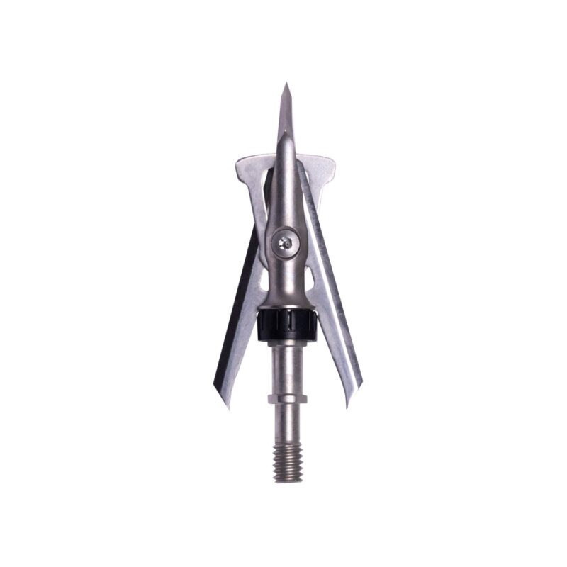Rage CrossBow Hypodermic Broadheads – 100 Grain, Expandable, Steel, 2-Blade, 5 Pack