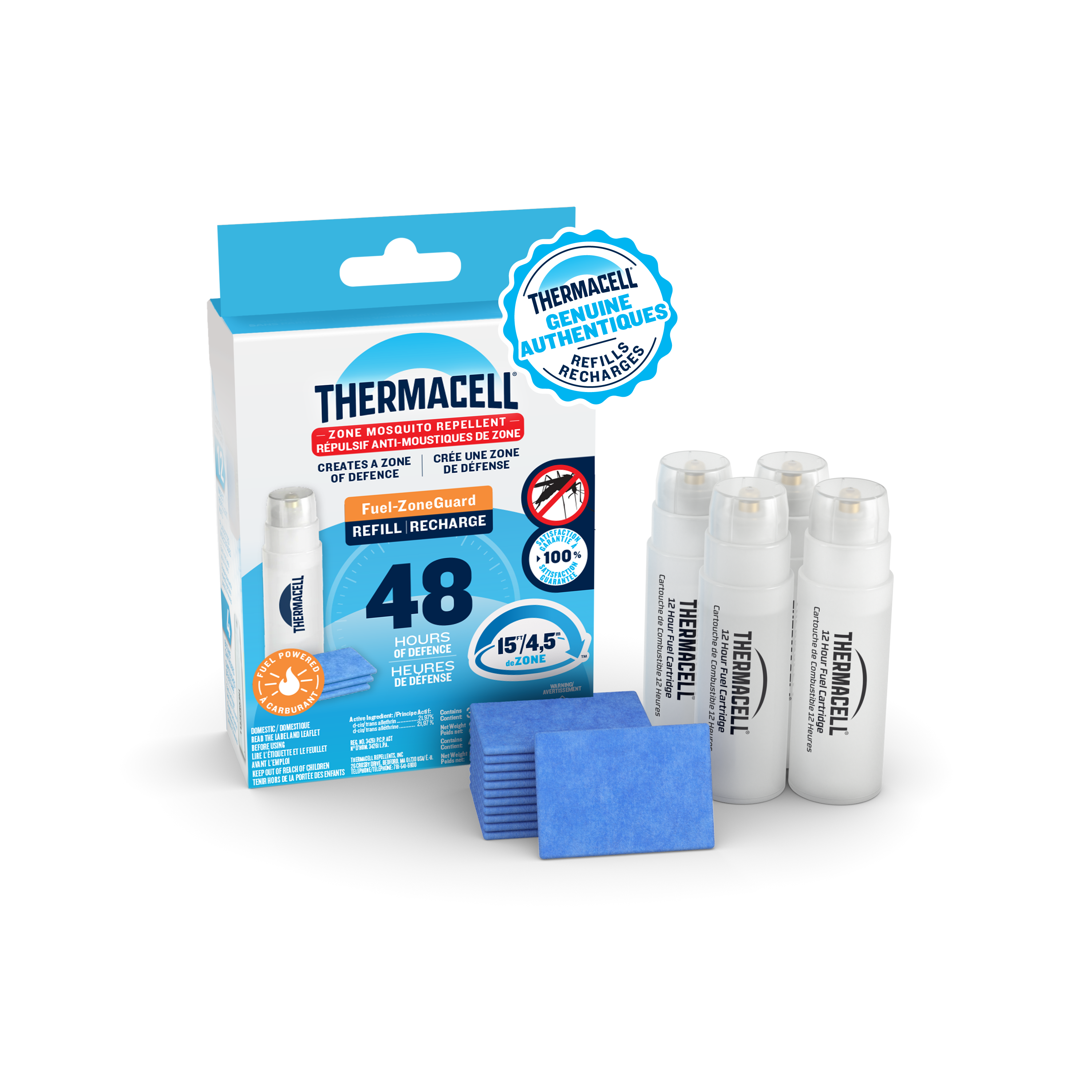 Thermacell Fuel-ZoneGuard Fuel Powered Mosquito Repellent 12-Hr Refill Pack