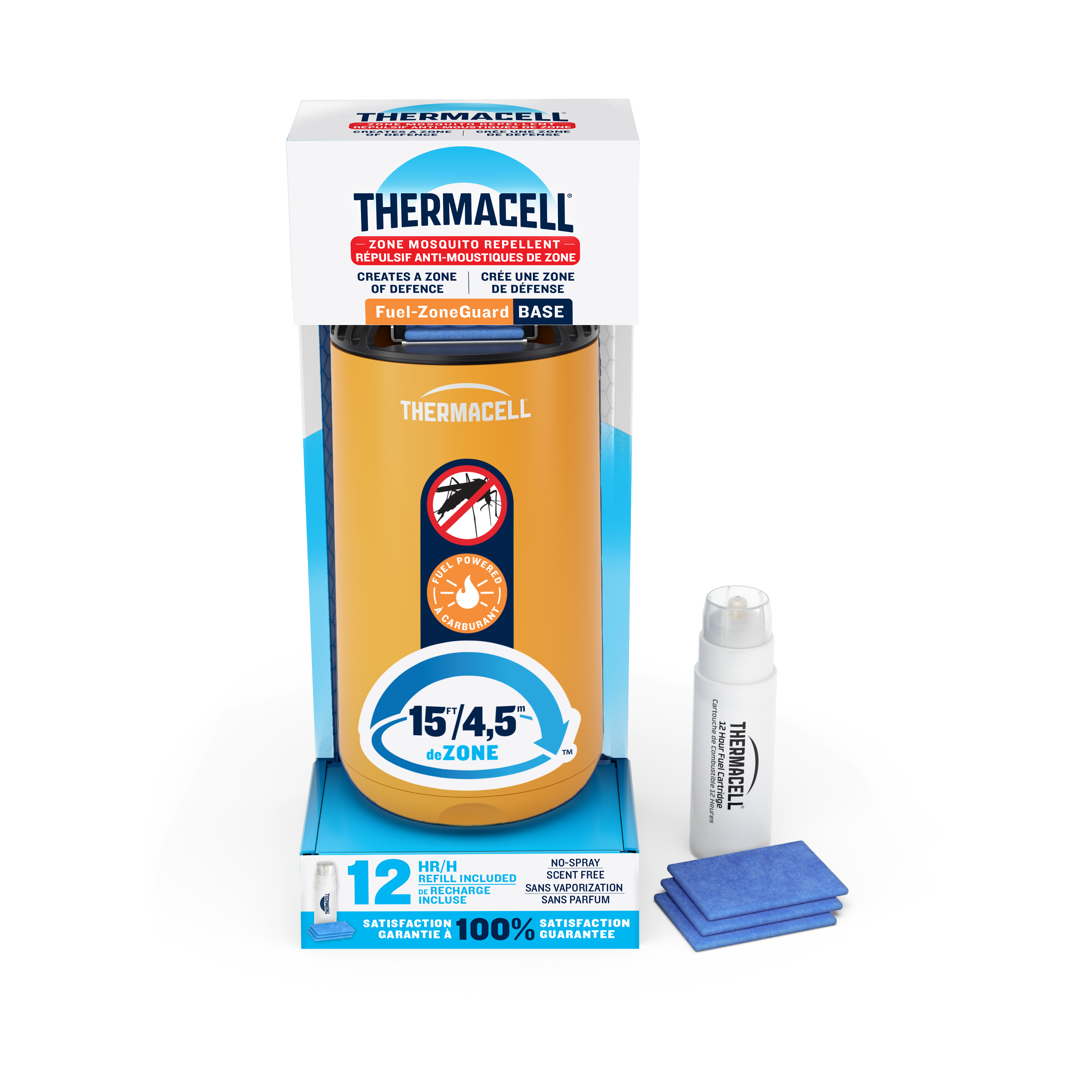 Répulsif à moustiques alimenté par combustible Fuel‑ZoneGuard Base