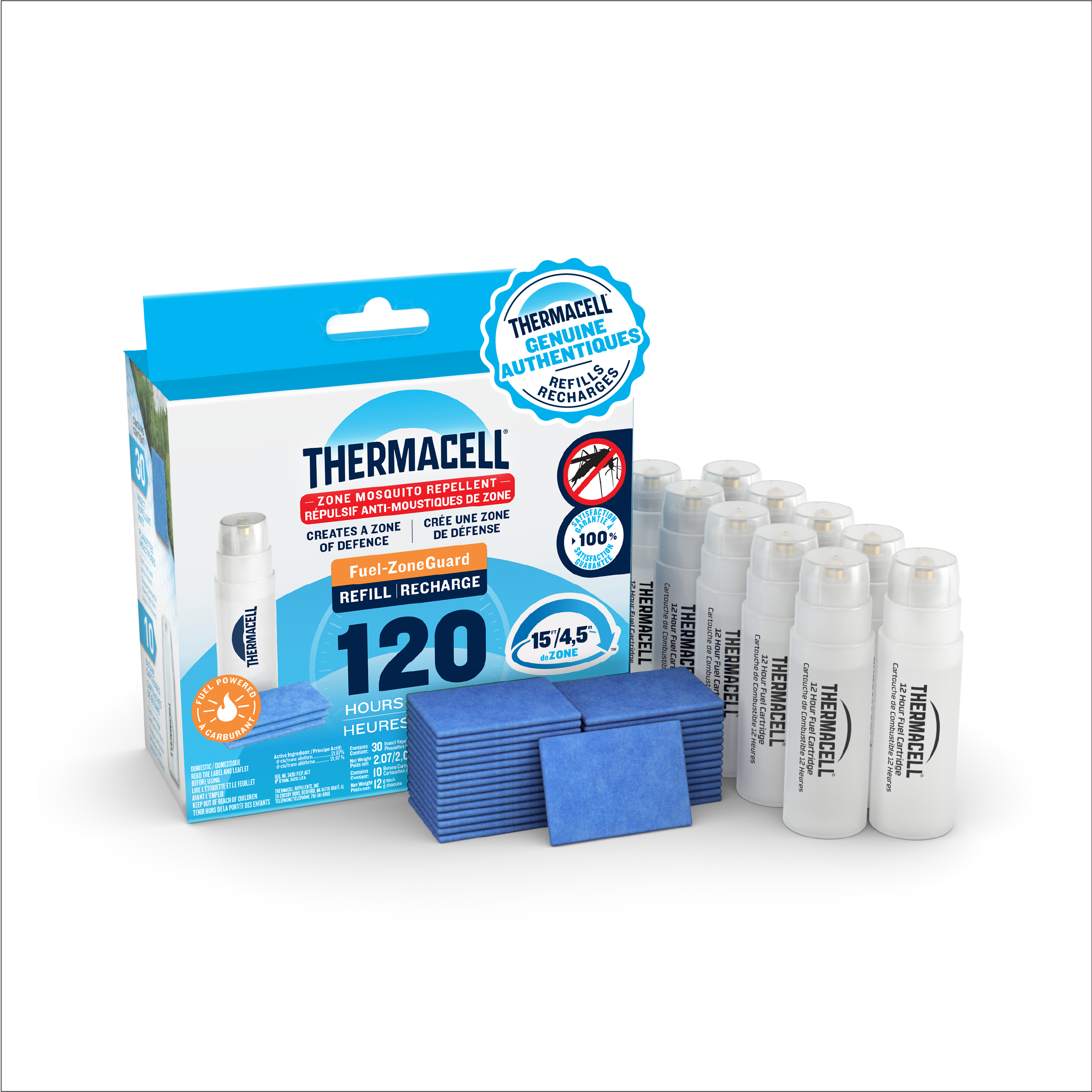 Thermacell Fuel-ZoneGuard Fuel Powered Mosquito Repellent 12-Hr Refill Pack