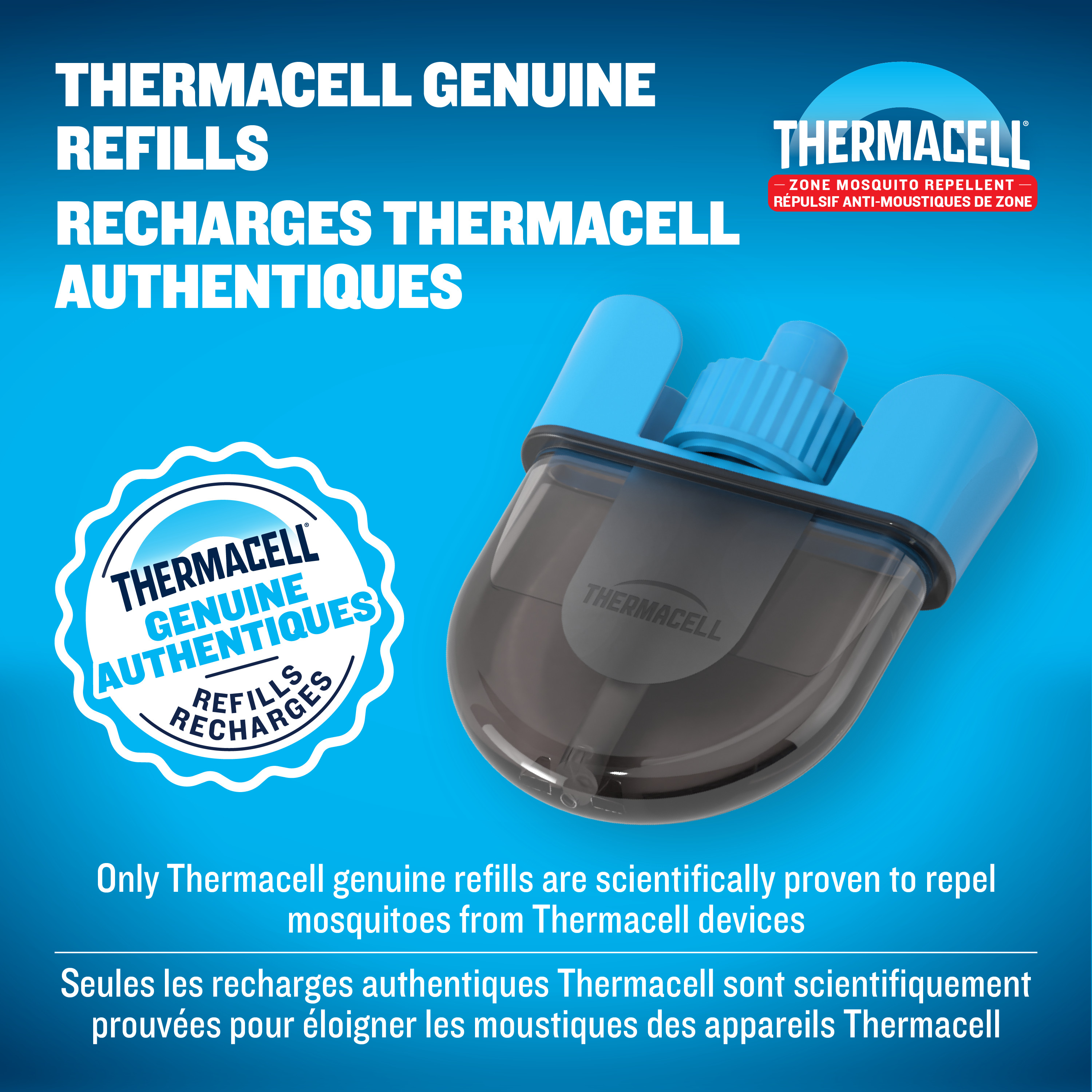 Thermacell E-ZoneGuard Rechargeable Mosquito Repellent Refill 36-Hour Pack