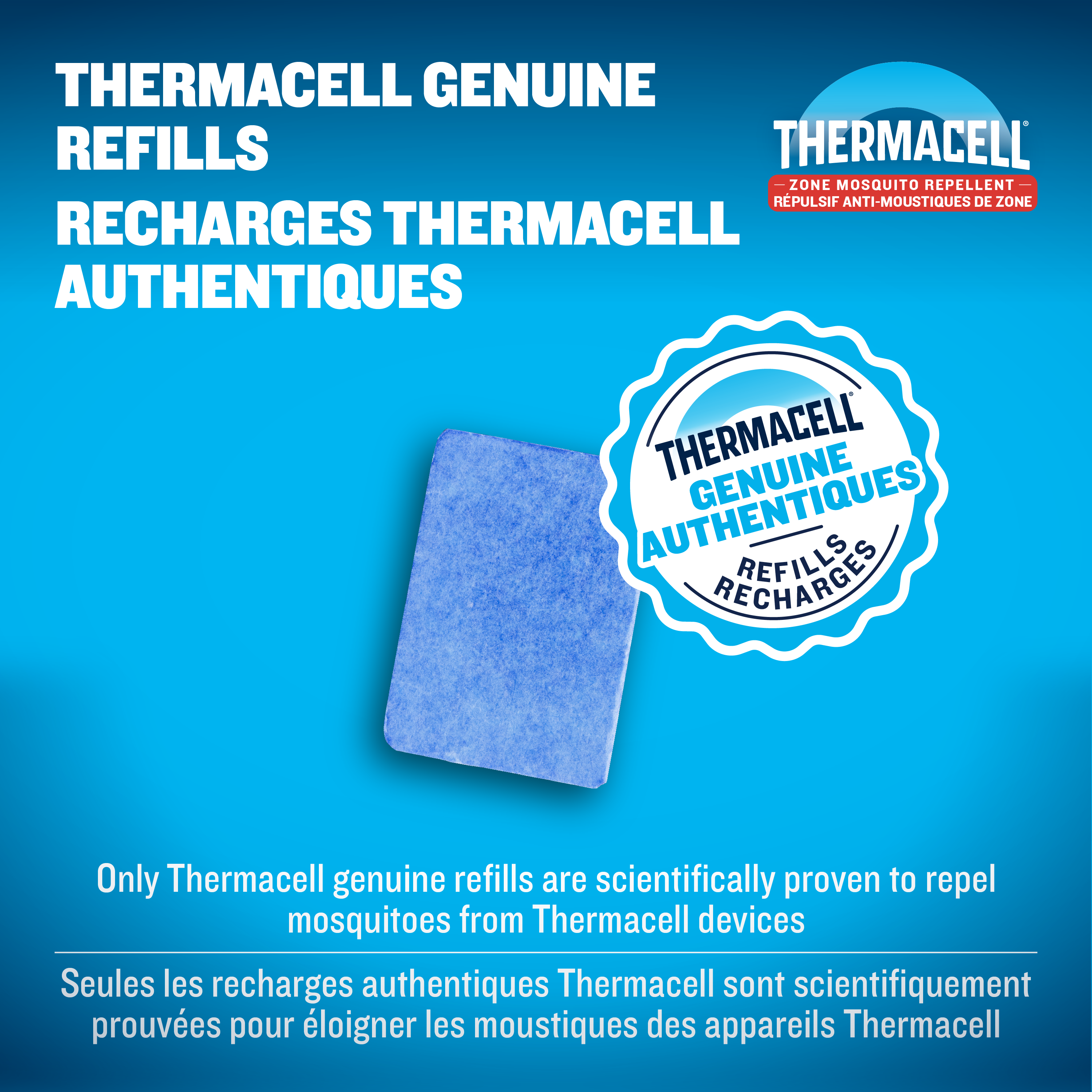 Recharge de tapis répulsifs pour répulsif à moustiques Thermacell