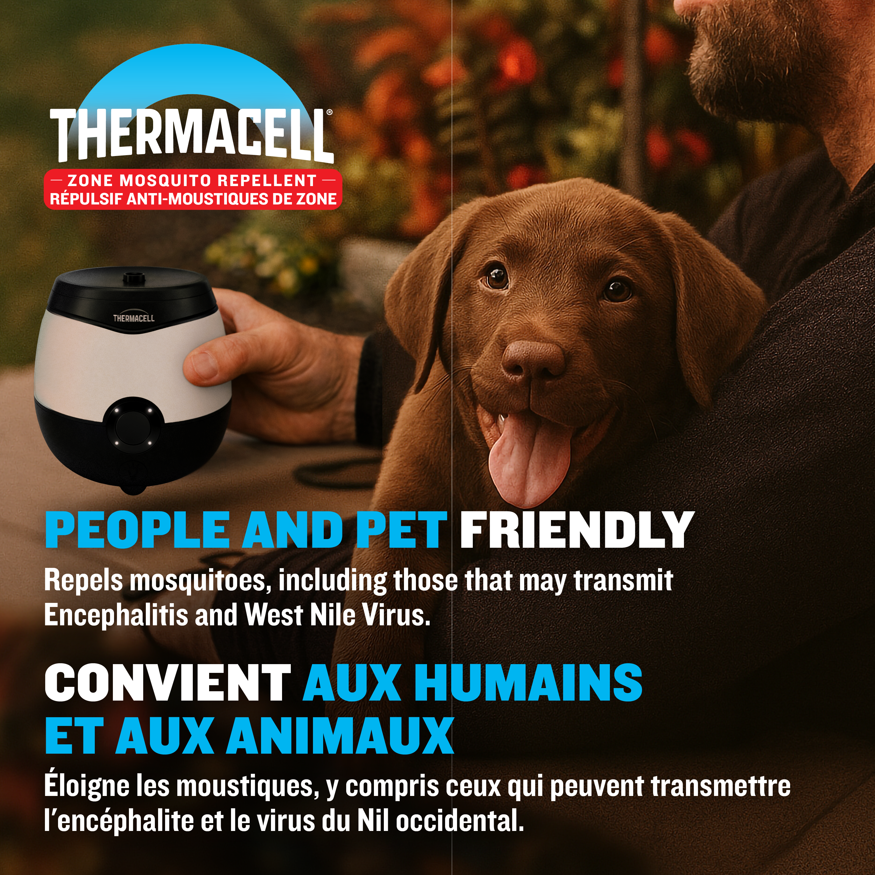 "E-ZoneGuard Glow" Rechargeable Mosquito Repeller