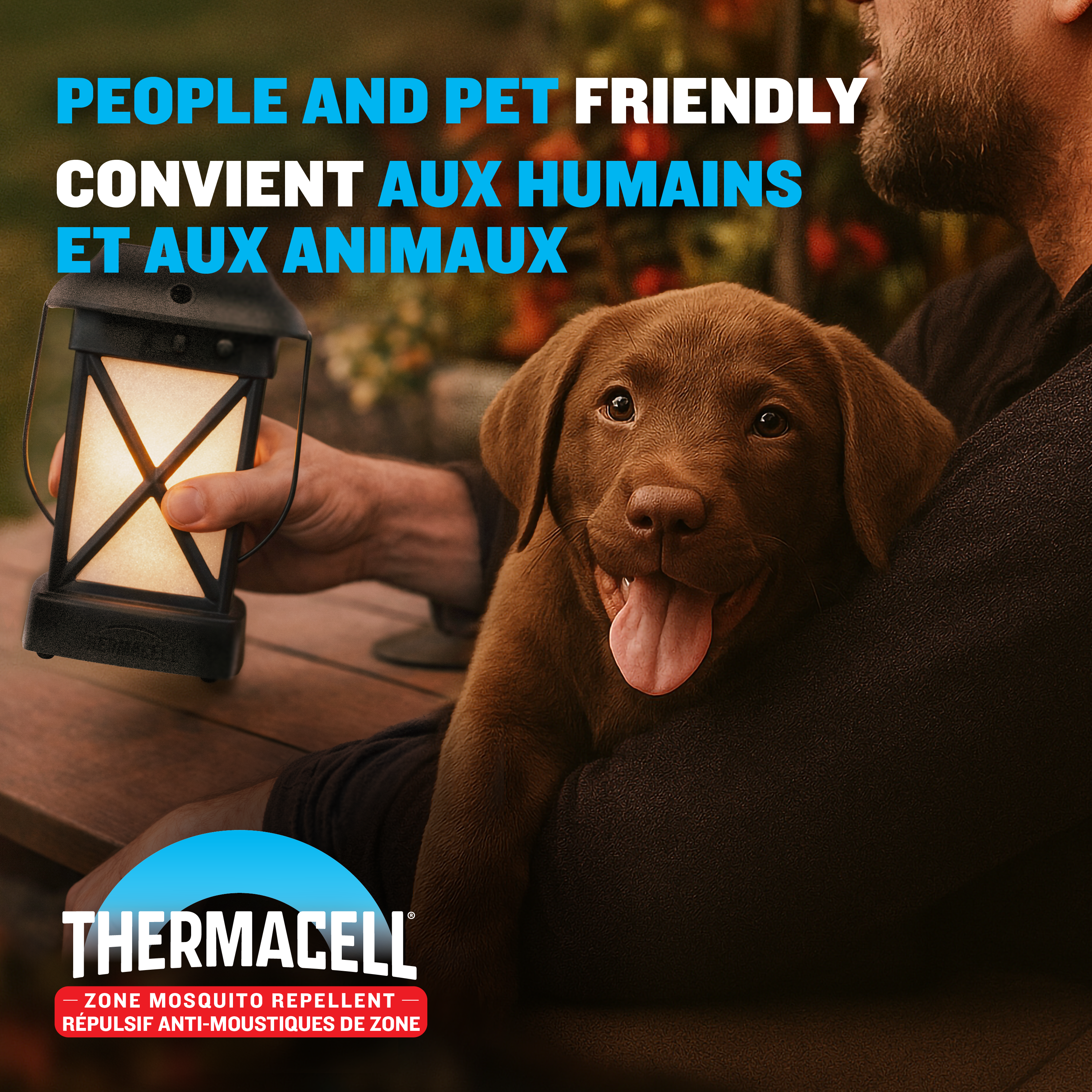 Thermacell Fuel-ZoneGuard Glow Fuel Powered Mosquito Repeller + Lantern