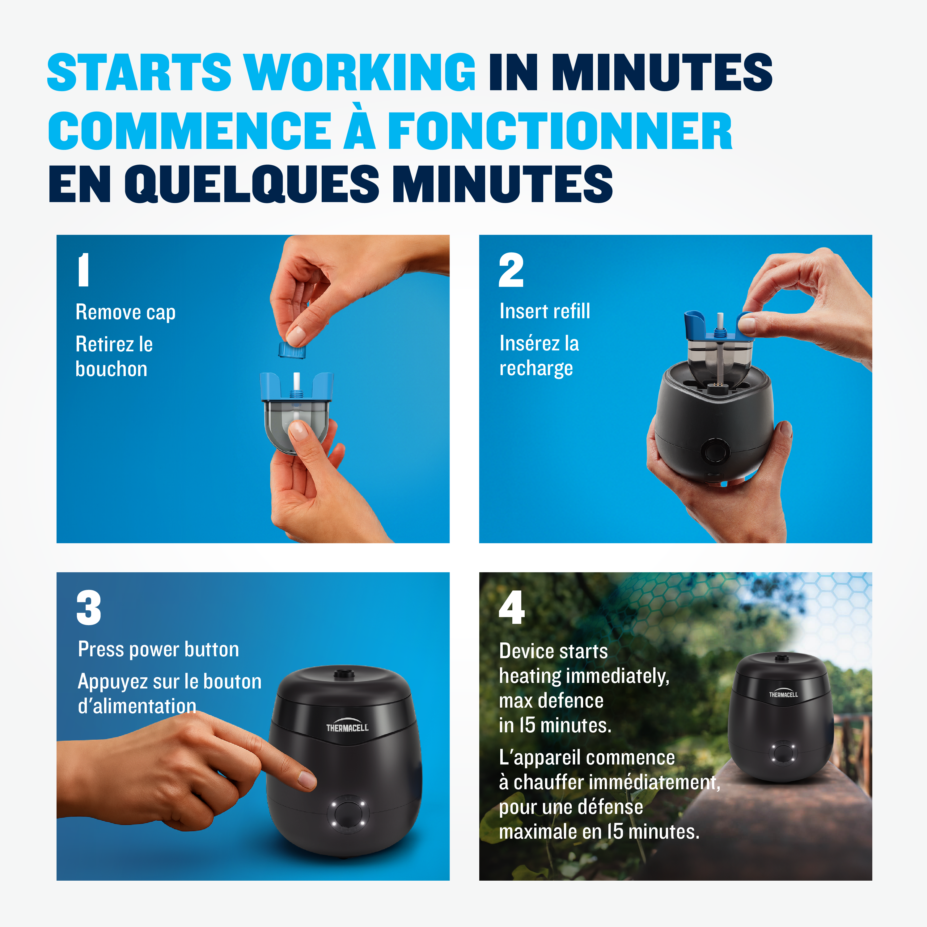 Thermacell E-ZoneGuard Rechargeable Mosquito Repellent Refill 36-Hour Pack