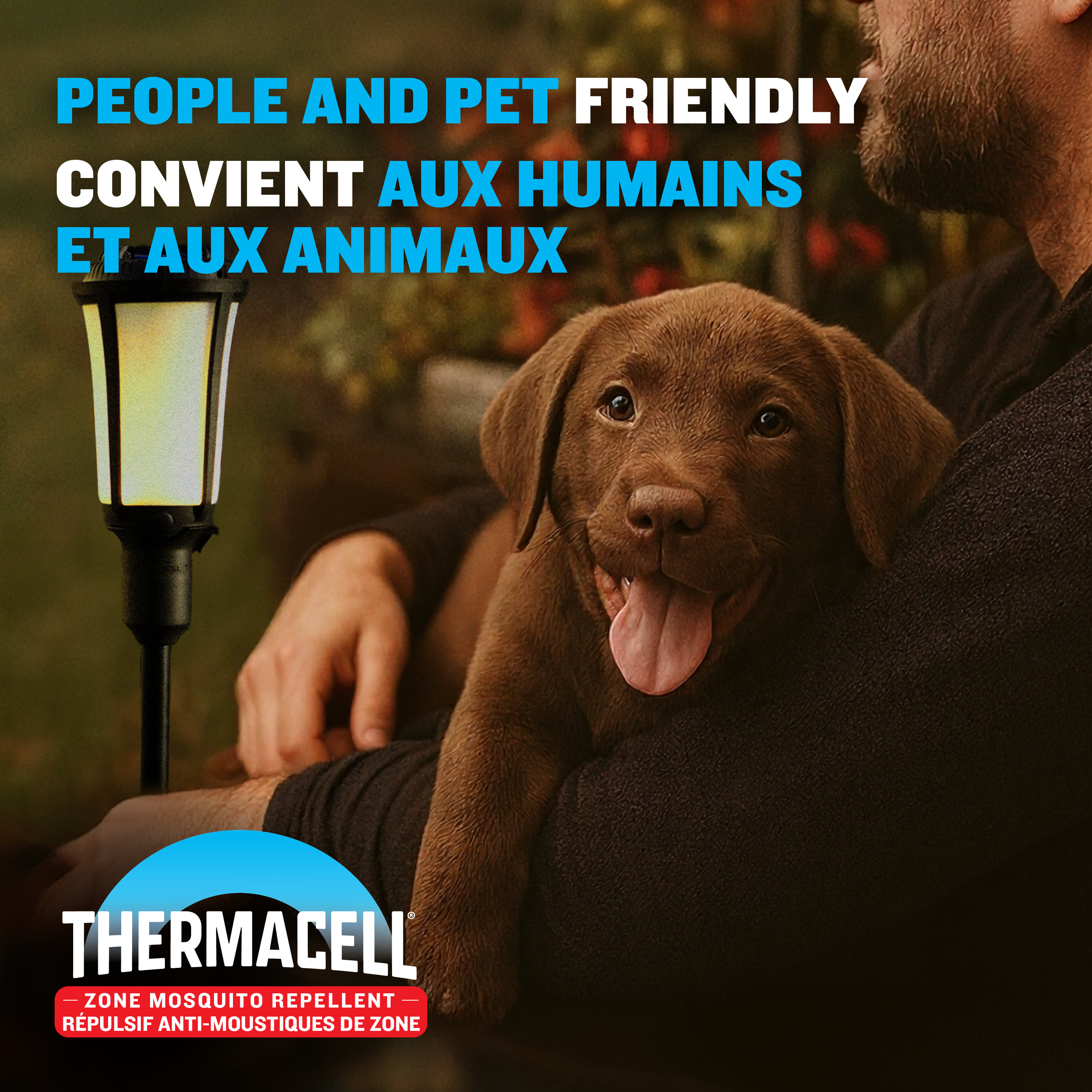 Thermacell Fuel-ZoneGuard Glow Fuel Powered Mosquito Repeller + Torch