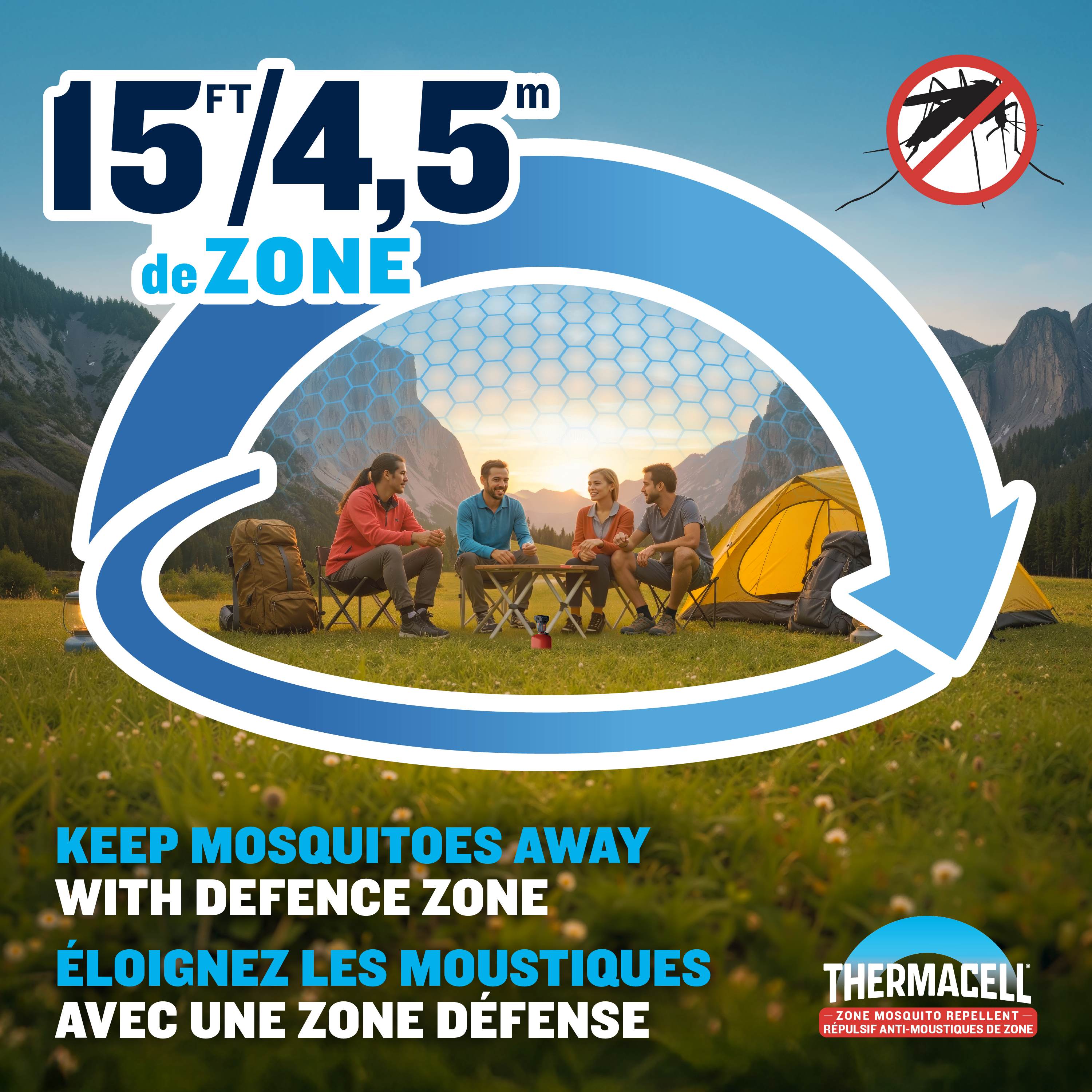 Recharge de tapis répulsifs pour répulsif à moustiques Thermacell