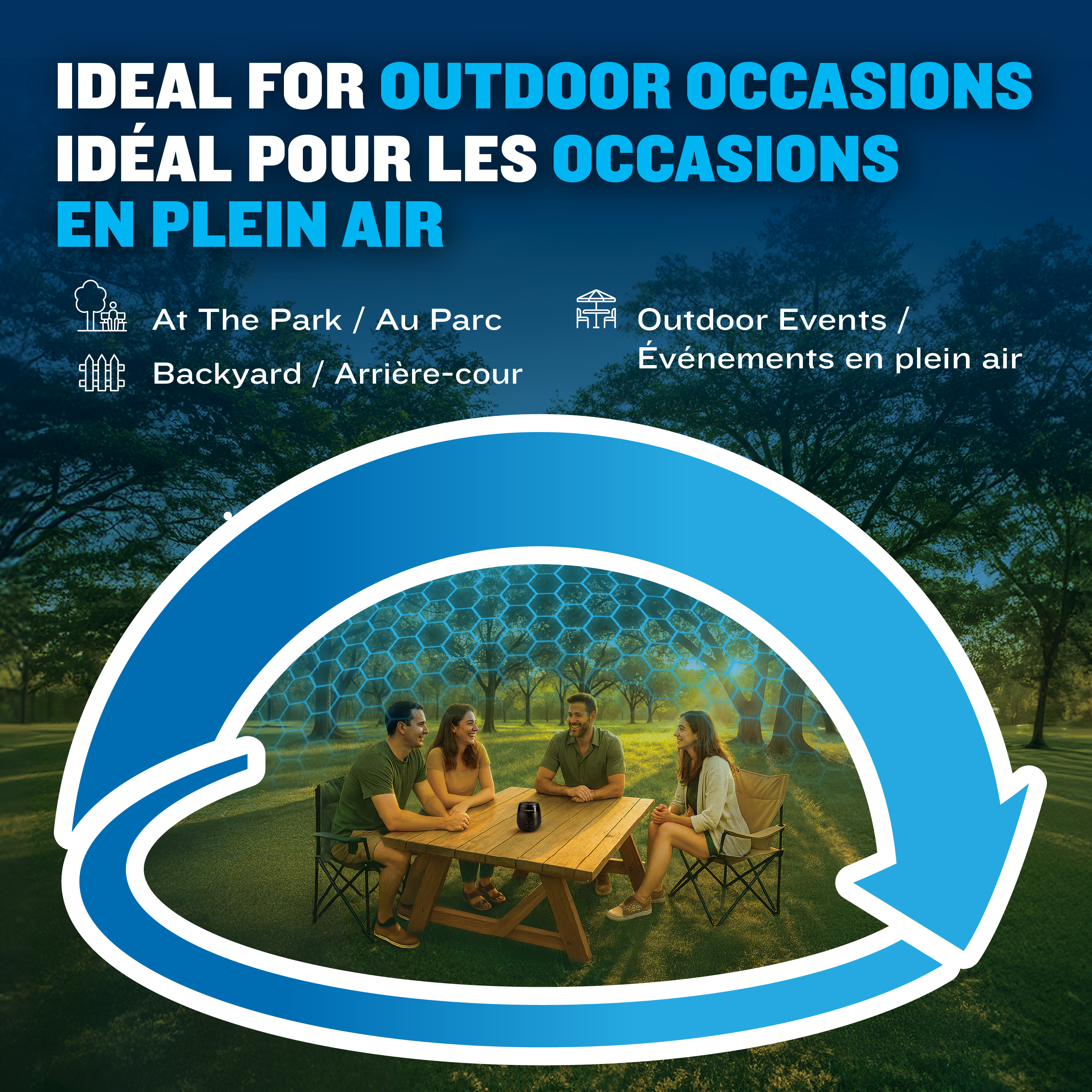 "Thermacell E-ZoneGuard Patio" Rechargeable Mosquito Repeller