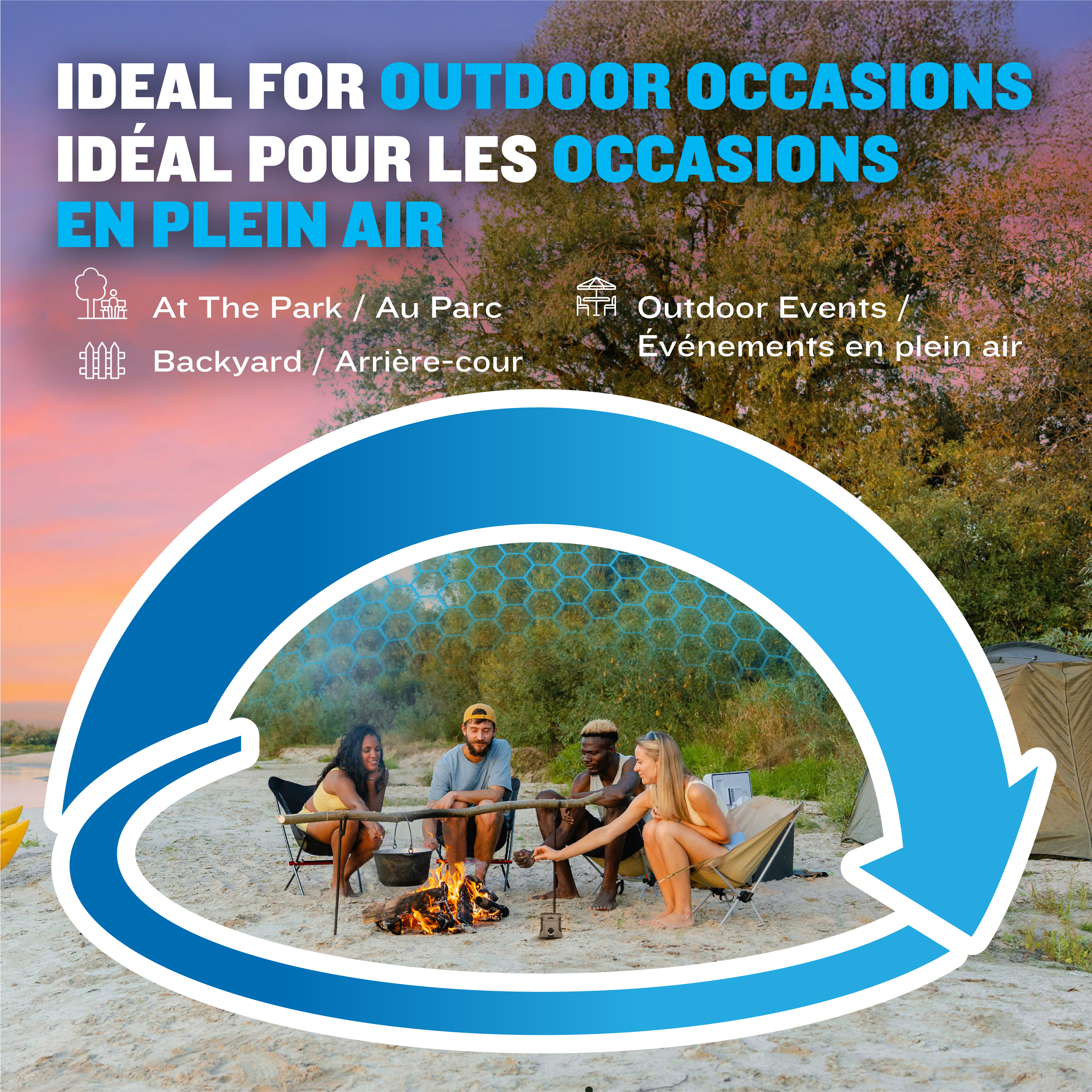 Répulsif à moustiques rechargeable E‑ZoneGuard Adventure