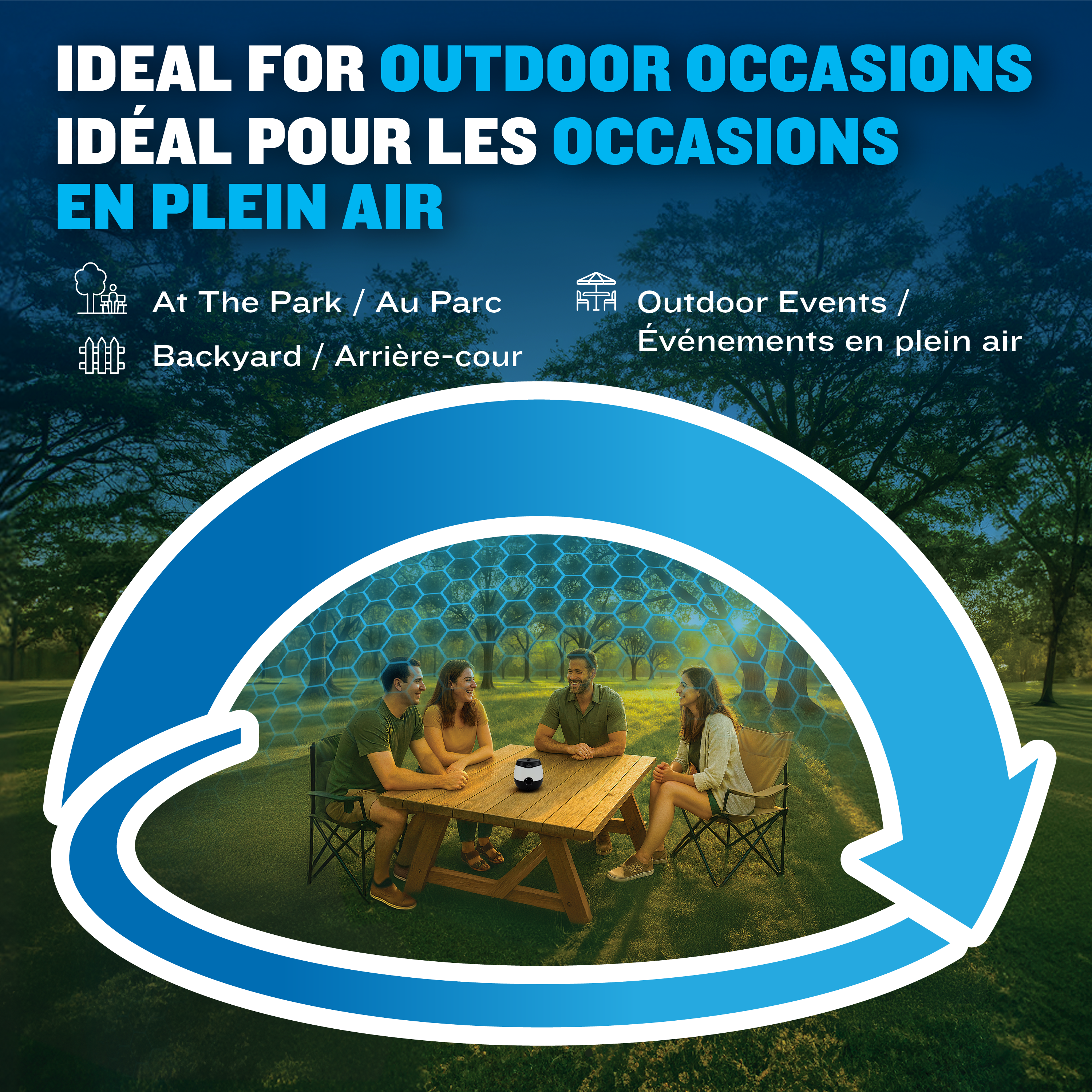 "E-ZoneGuard Glow" Rechargeable Mosquito Repeller