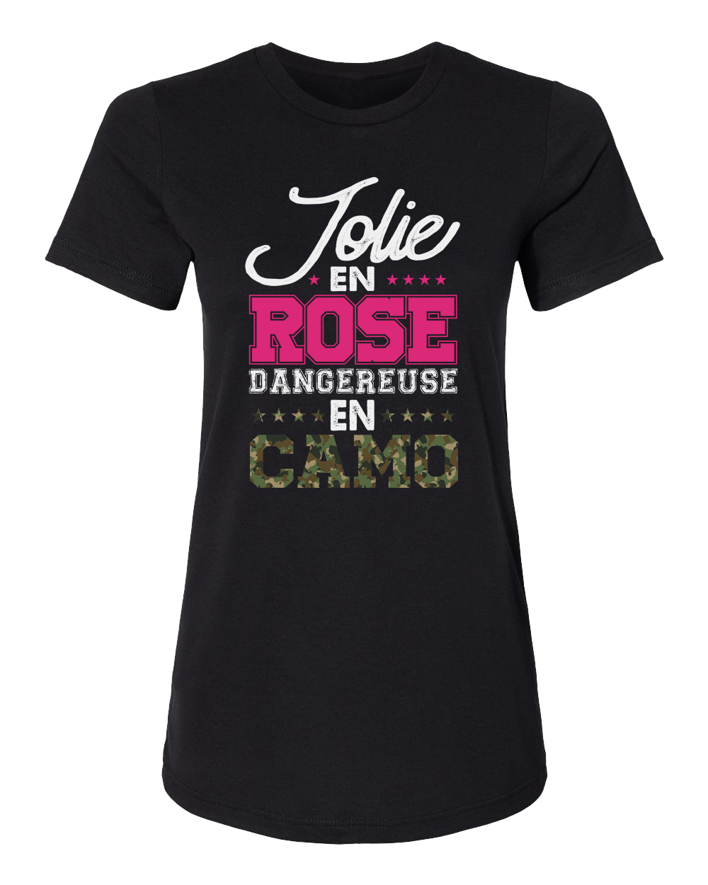 Chandail à manches courtes thématique "Jolie" - Femme