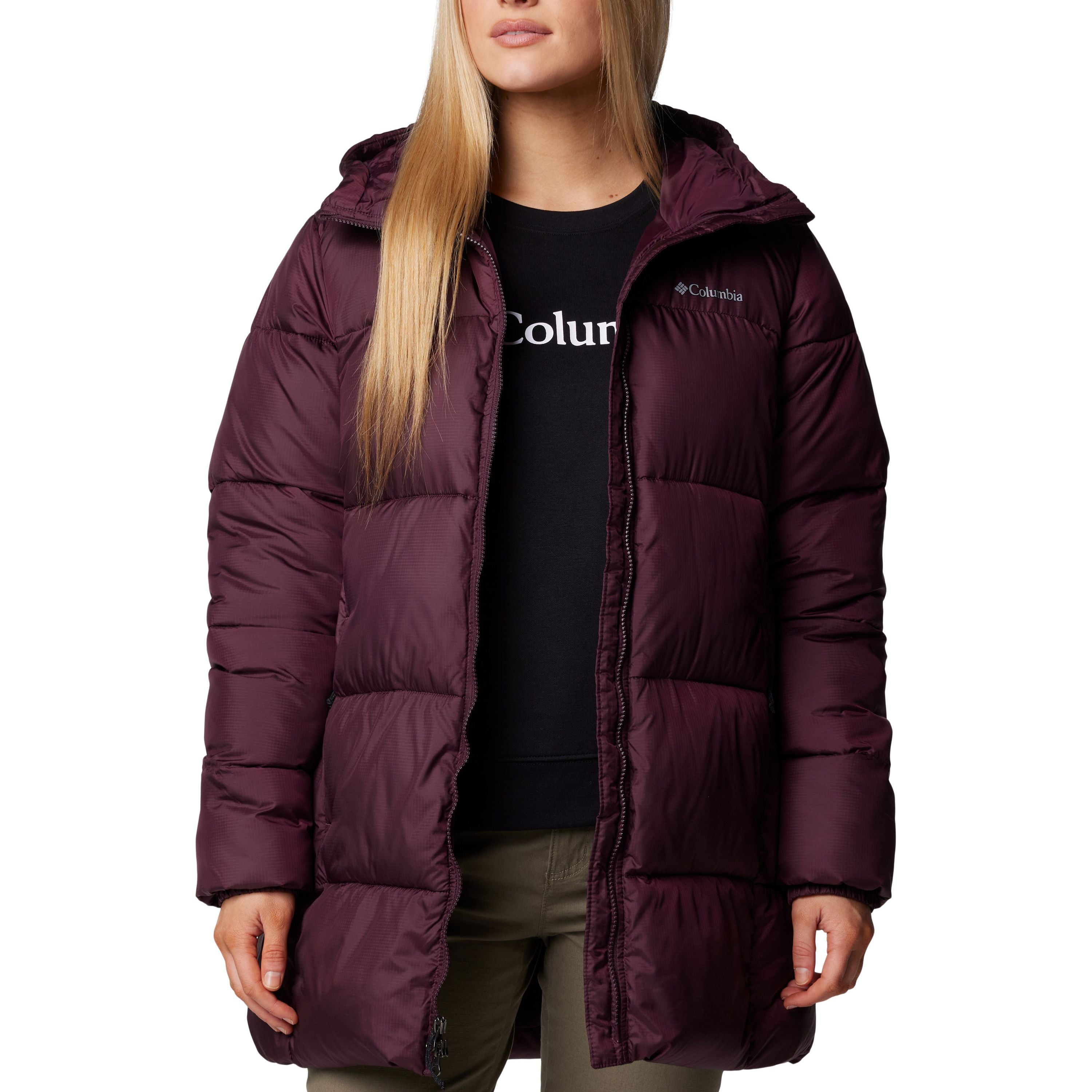 "Puffect" Mid hooded winter jacket - Women's