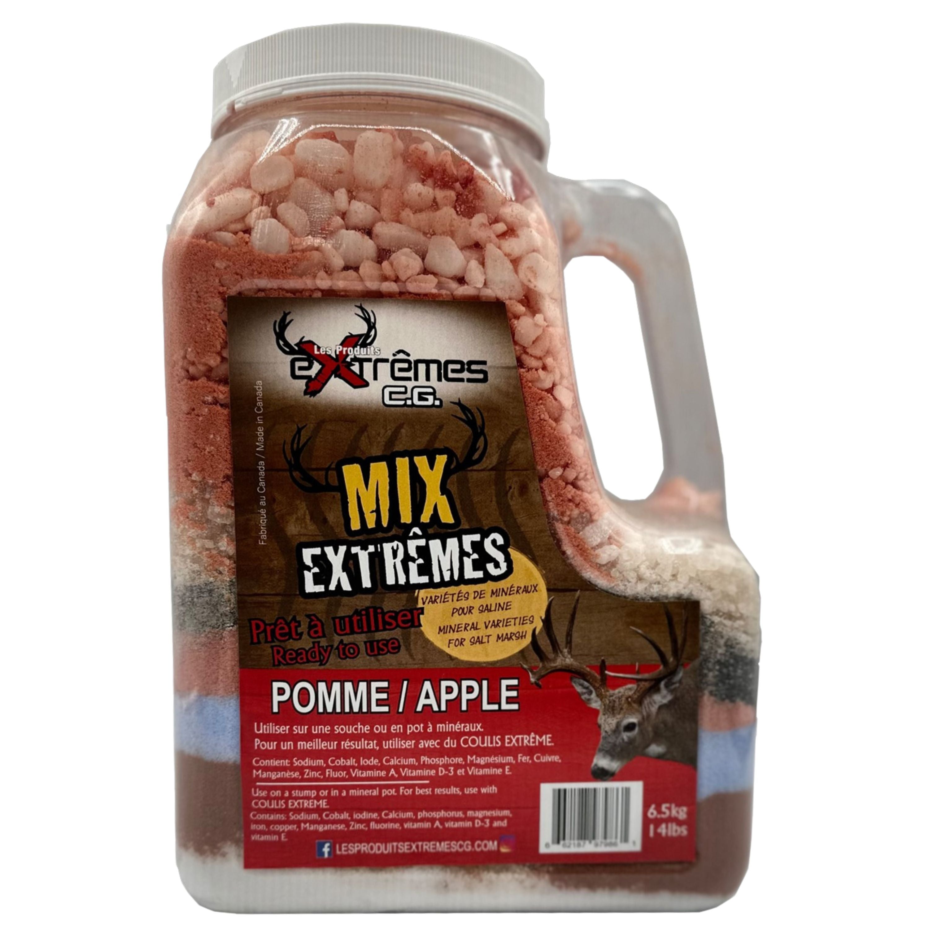 Minéraux pour chevreuil à saveur de pomme "Mix Extrêmes" - 6,5 kg