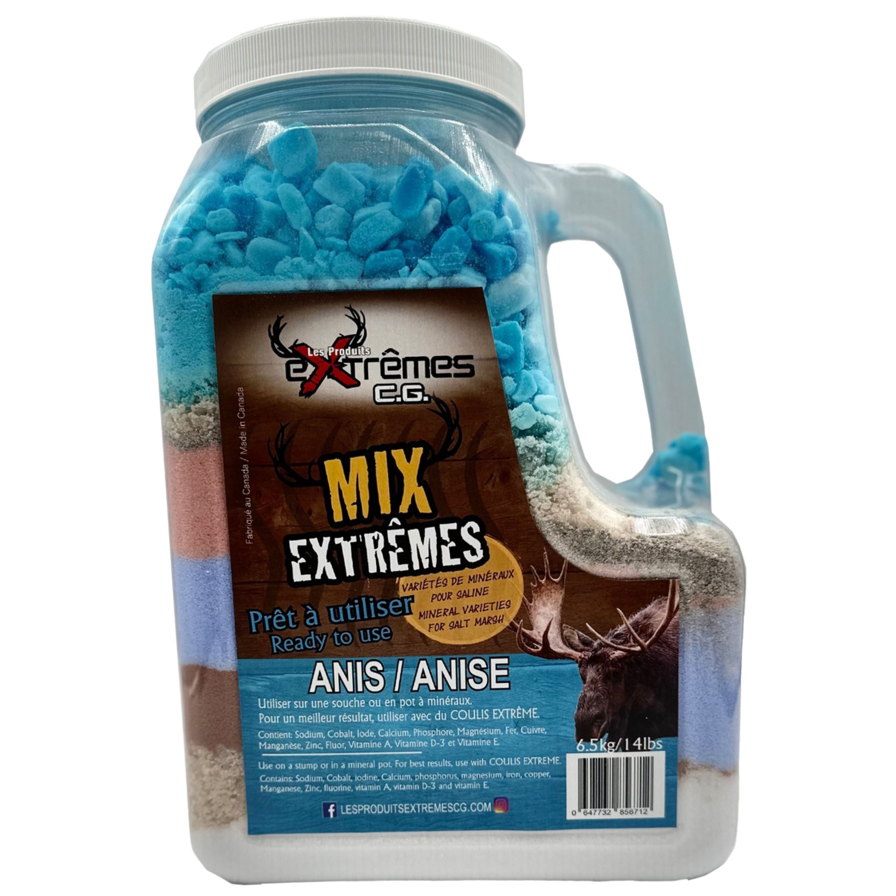 "Mix Extrêmes" Anise flavor minerals for moose - 6.5 kg