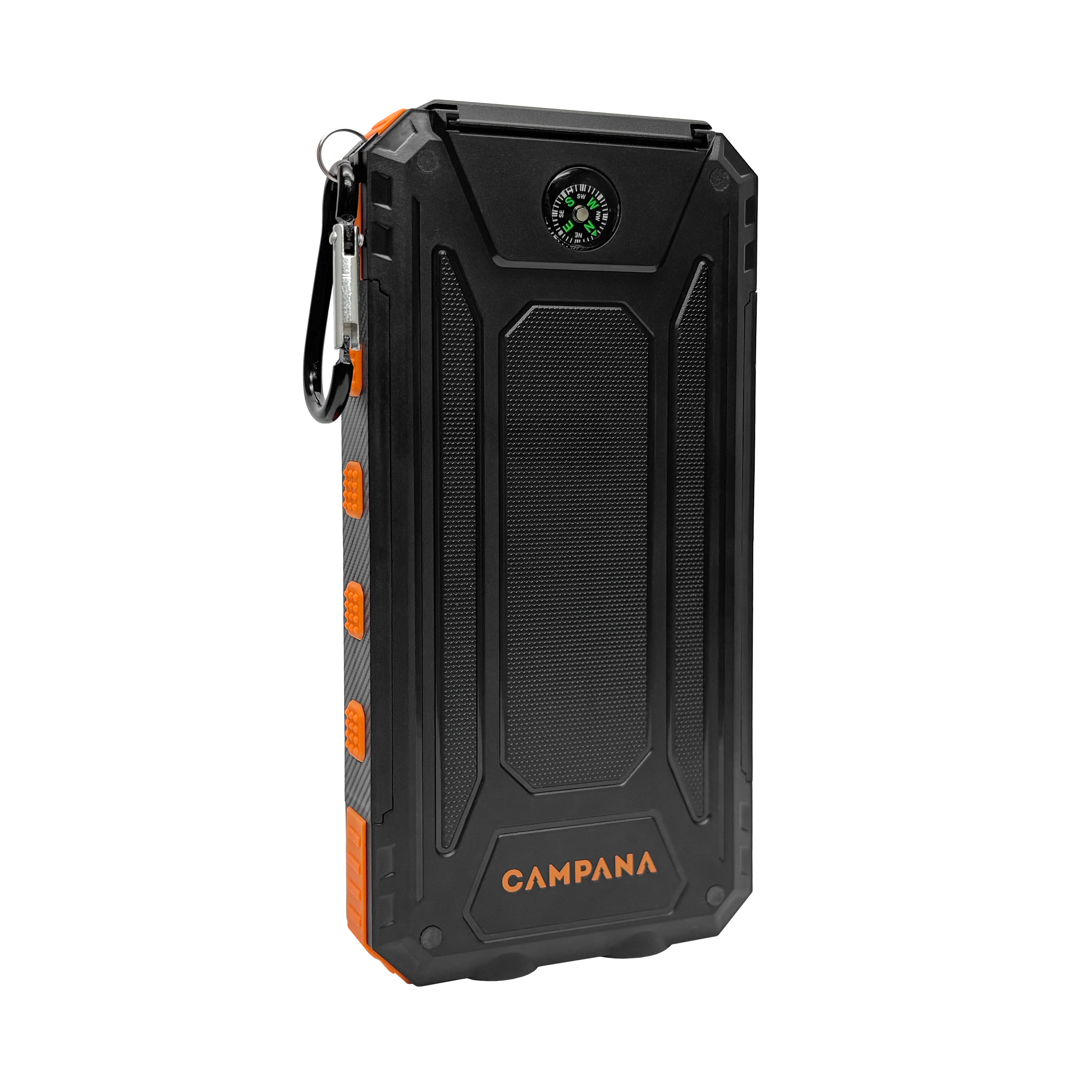 Solar charger with compass