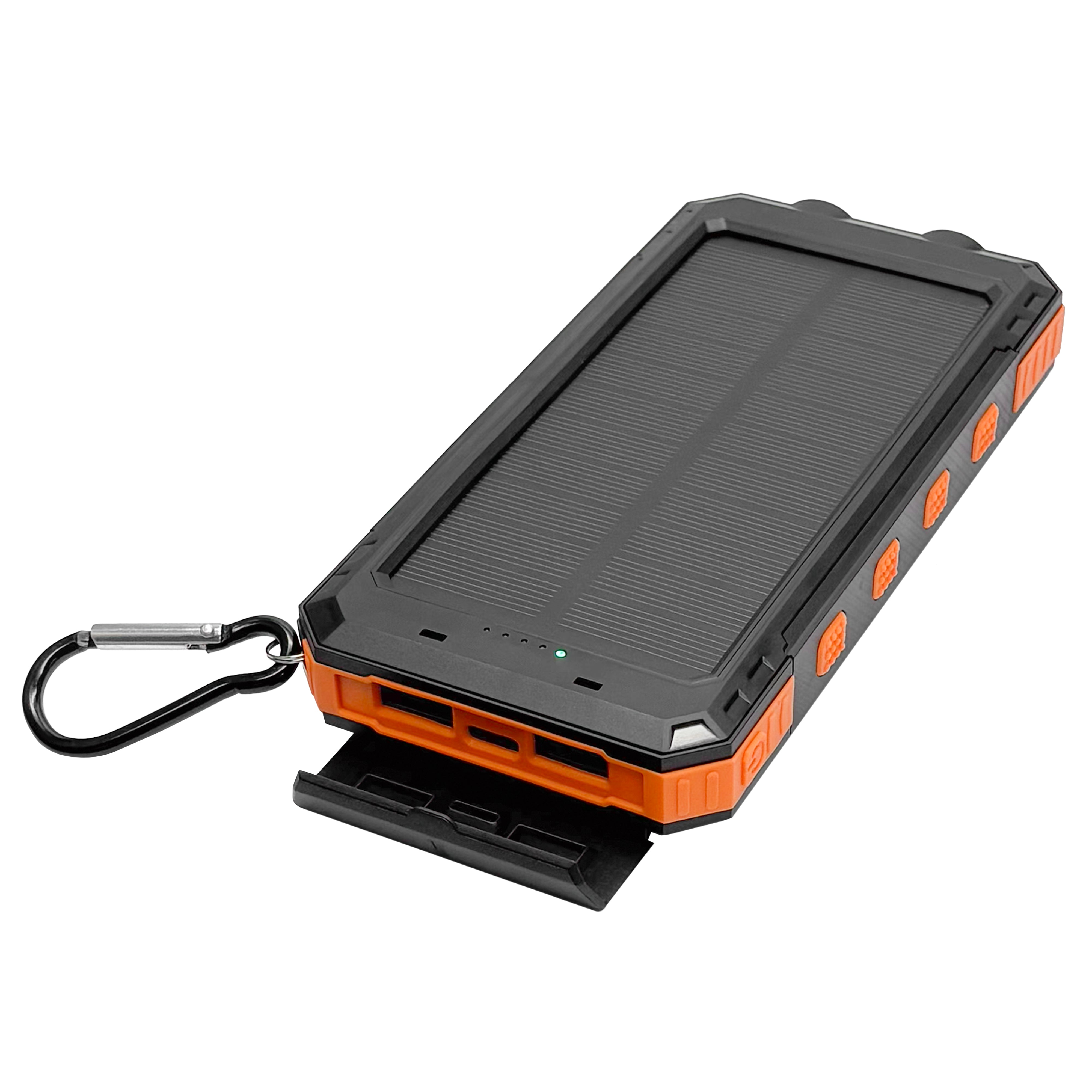 Solar charger with compass