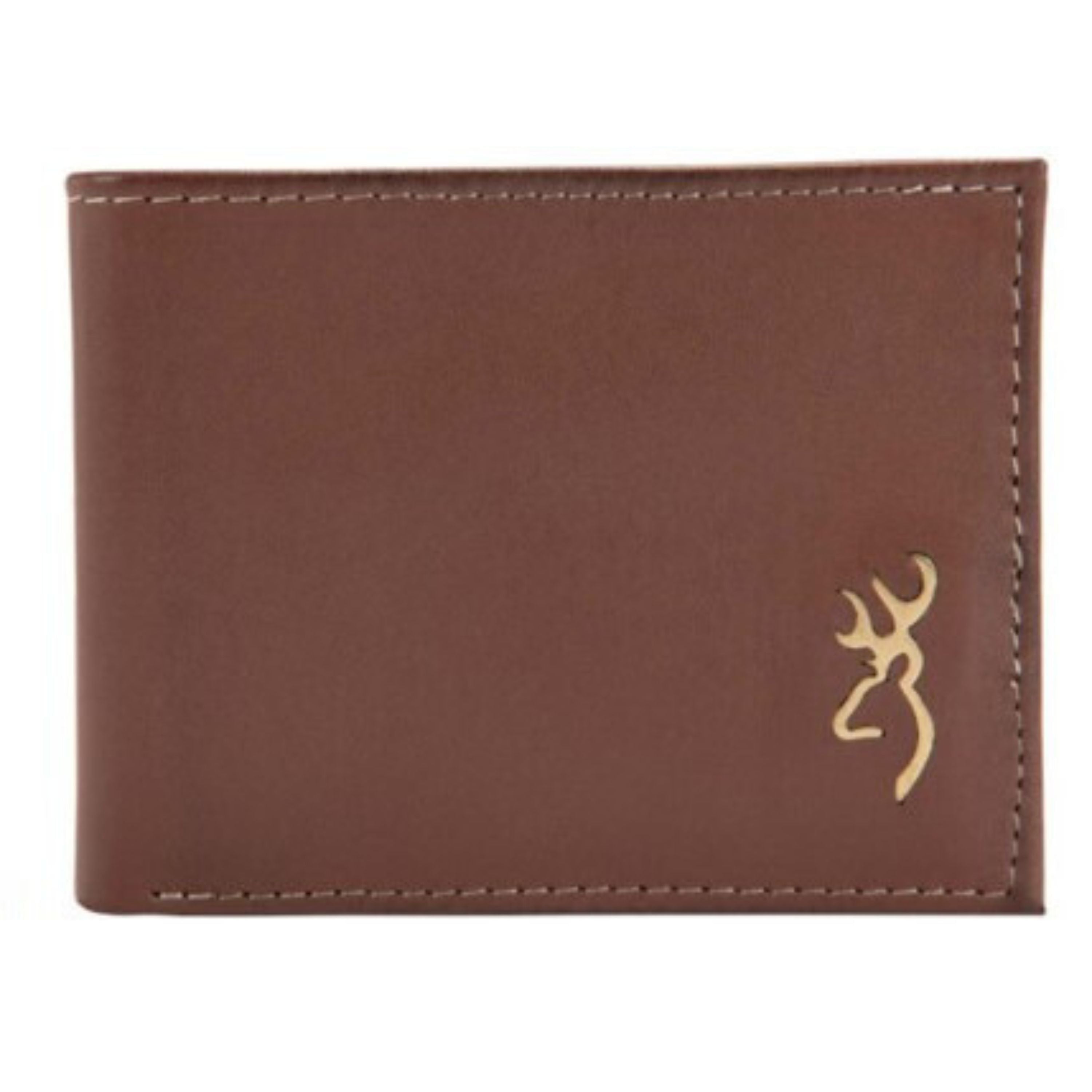 "Buck"  Brass bi-fold leather wallet