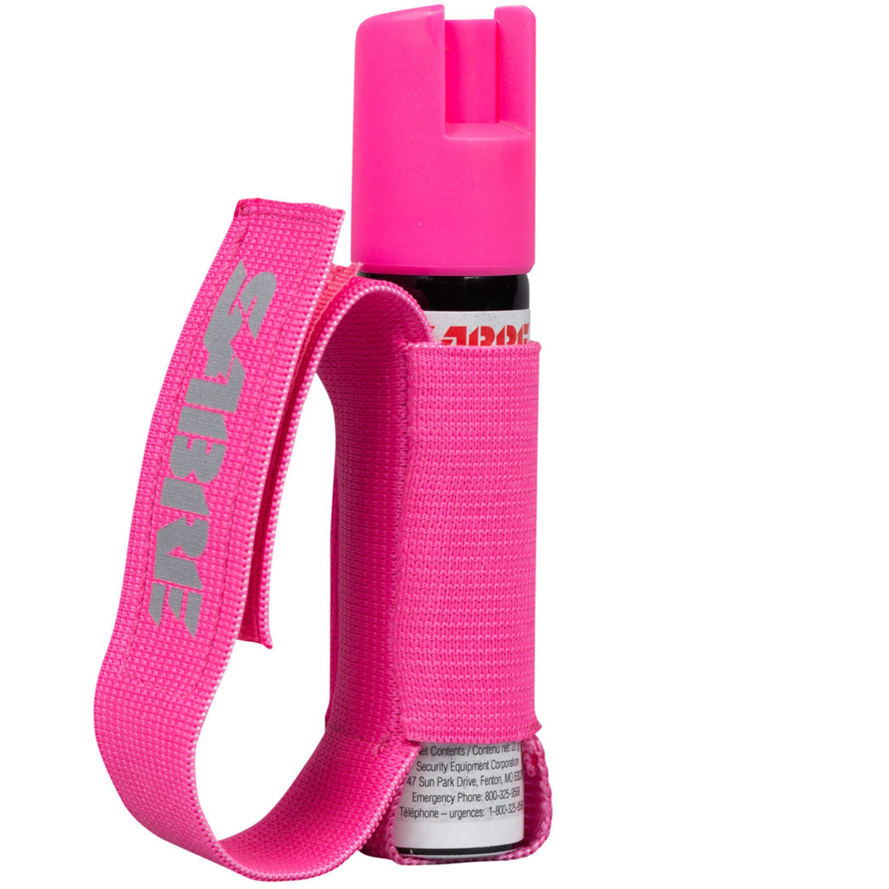 Deterrent pepper for dog attacks with hand strap - Pink