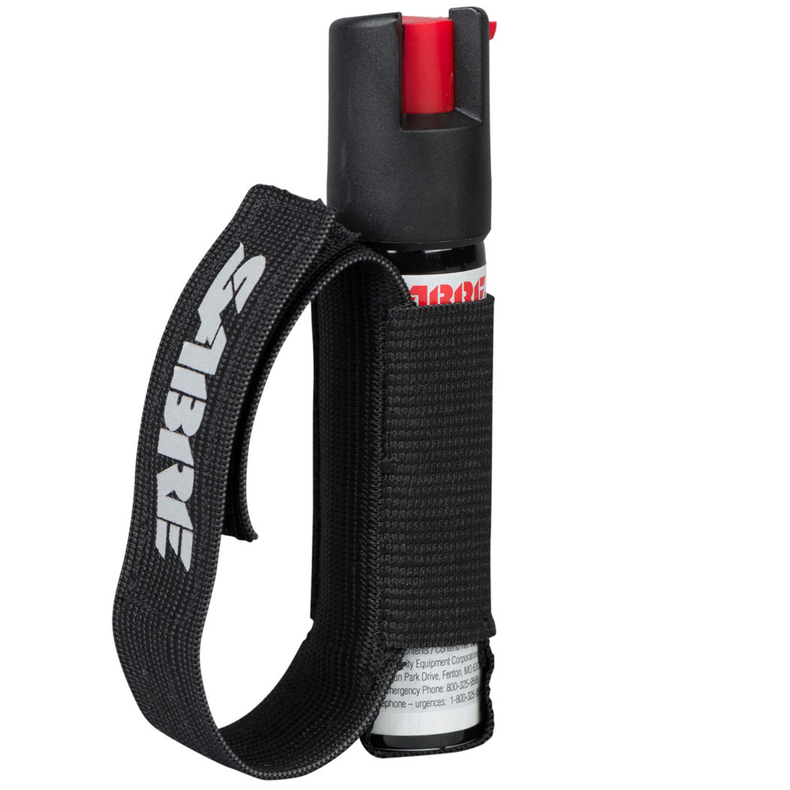 Deterrent pepper for dog attacks with hand strap
