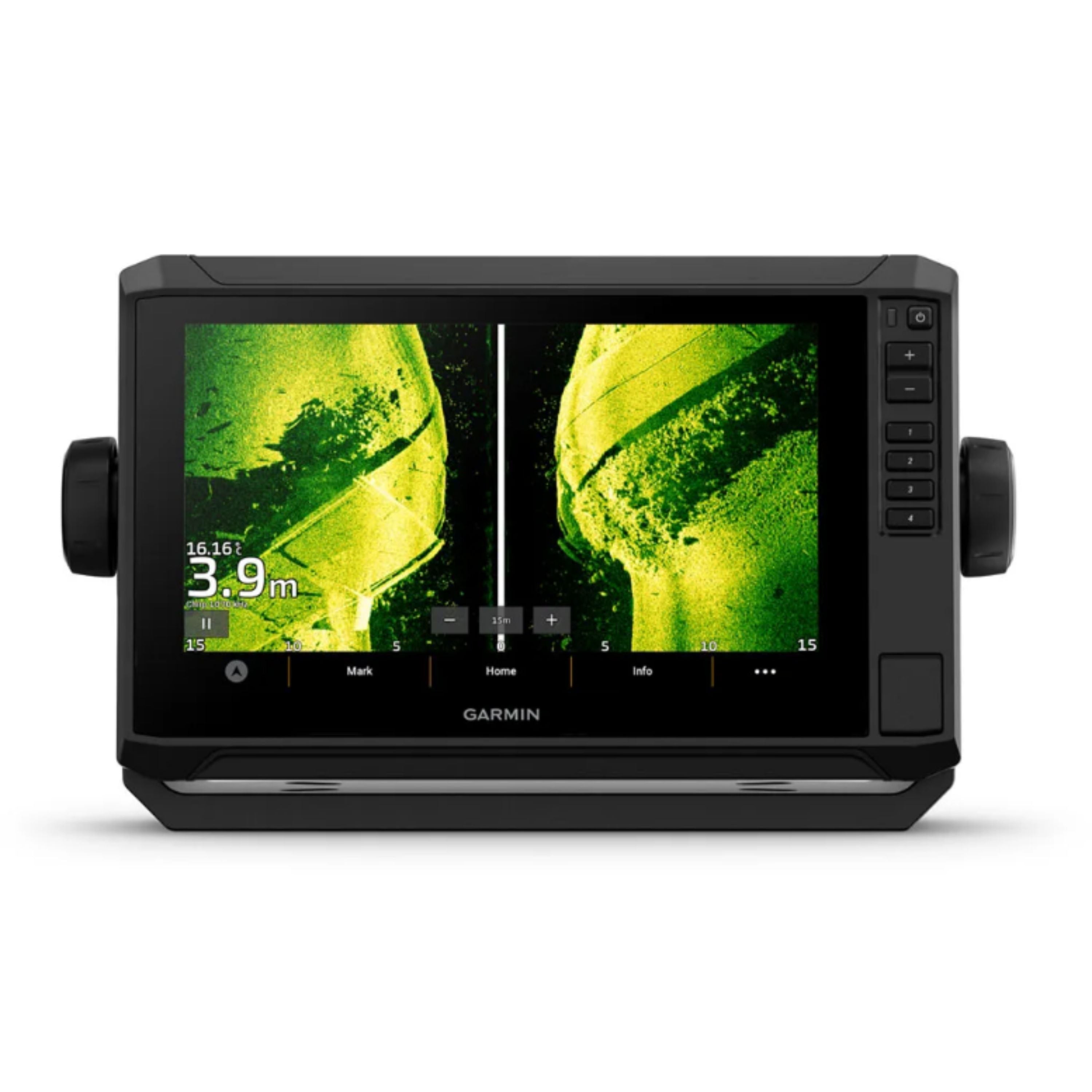 « Echomap™ UHD2 95CV” chartplotter, with GT56UHD-TM transducer