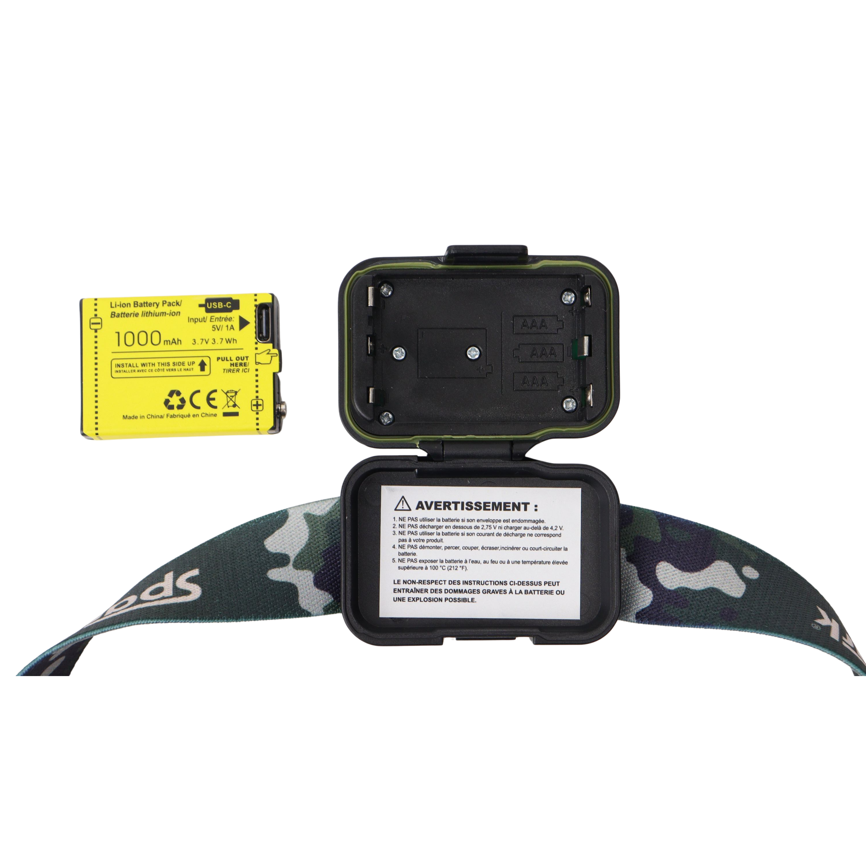 "Hilux" Rechargeabl headlamp - 800 lumens