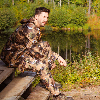 Pantalon léger chasse Homme - 100 camouflage island