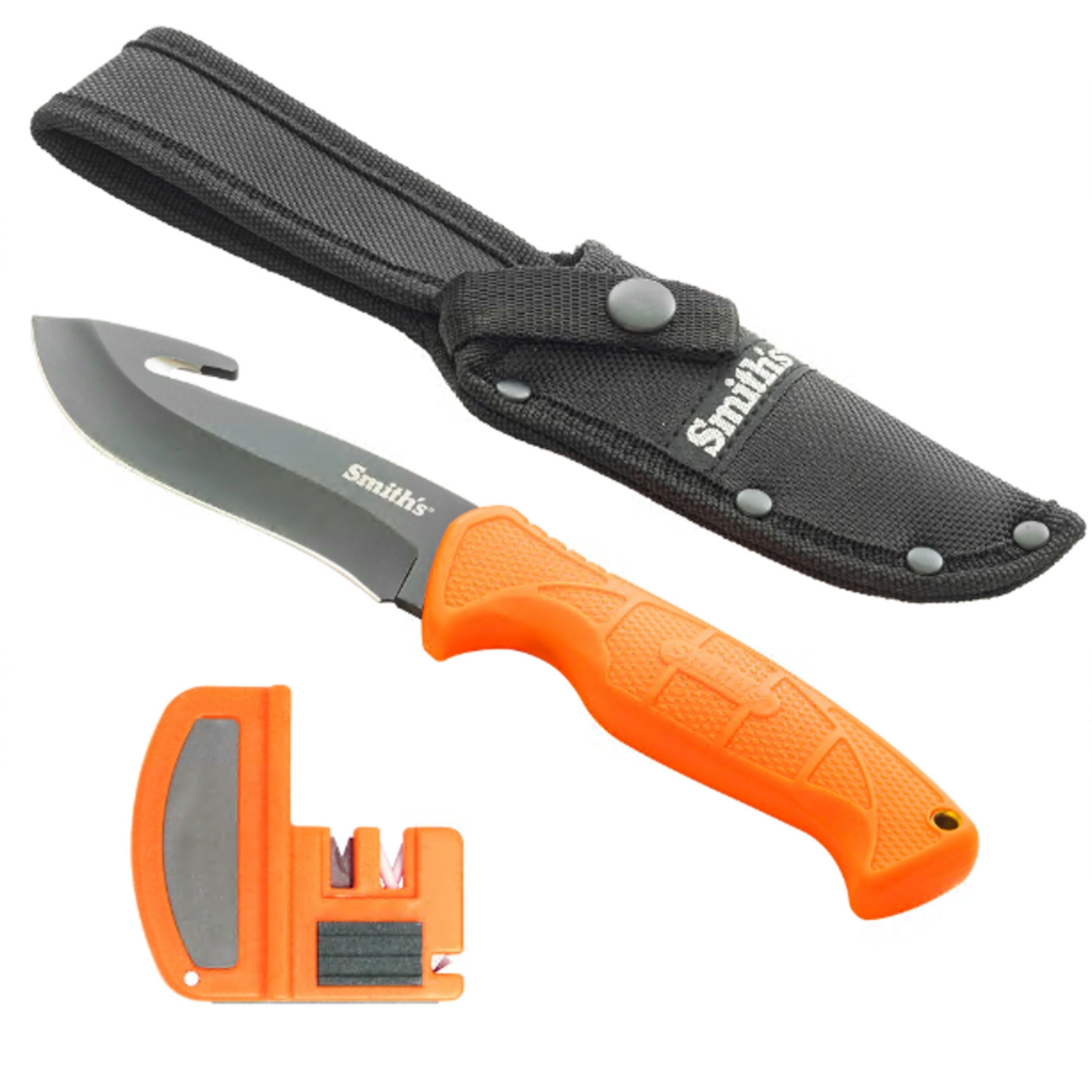Edgesport fixed blade gut hook knive and sharpener combo — Groupe Pronature